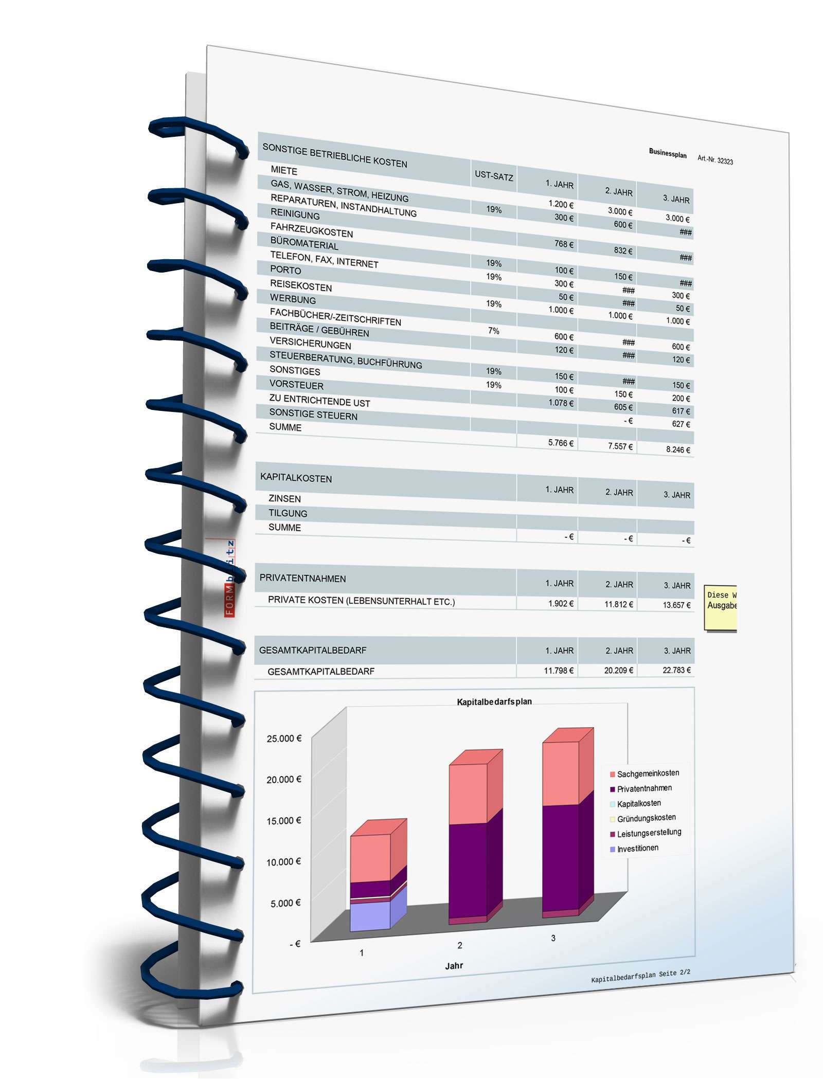 Businessplan Freier Lektor Excel. Seite: 15