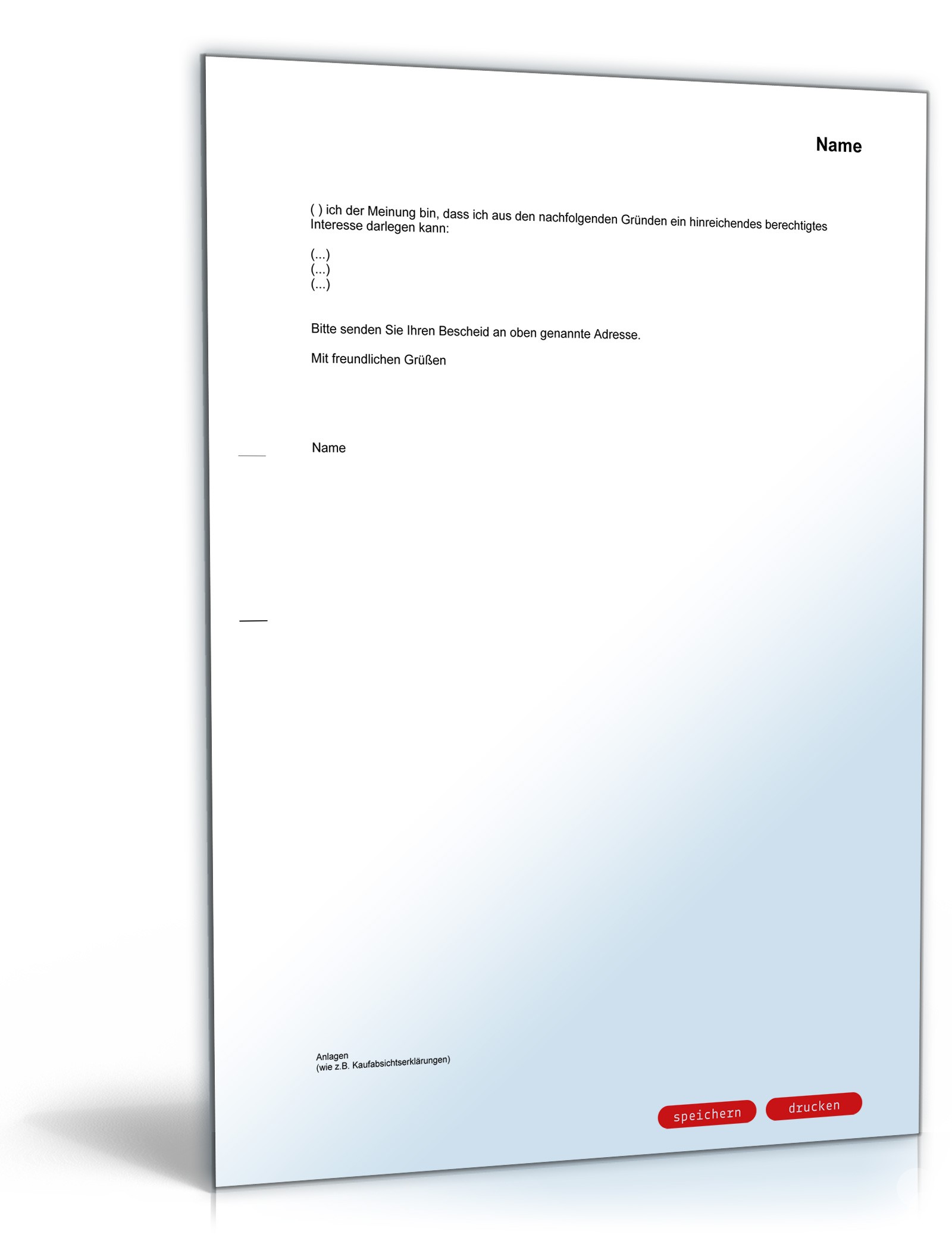 Antrag auf Erteilung eines Grundbuchausdrucks PDF. Seite: 2