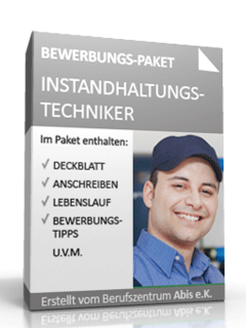 Bewerbungs-Paket Instandhaltungstechniker Excel