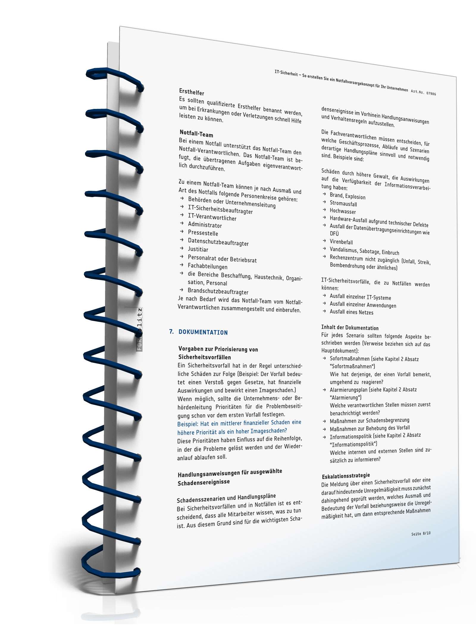 Ratgeber Notfallvorsorgekonzept IT-Sicherheit PDF. Seite: 9