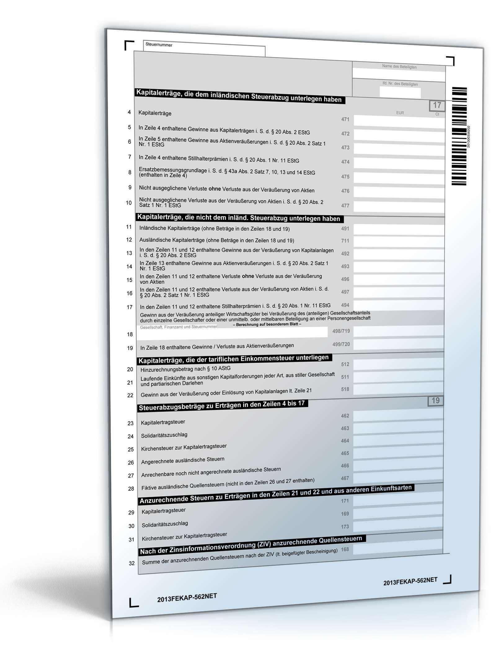 Anlage FE-KAP 2013 PDF. Seite: 2