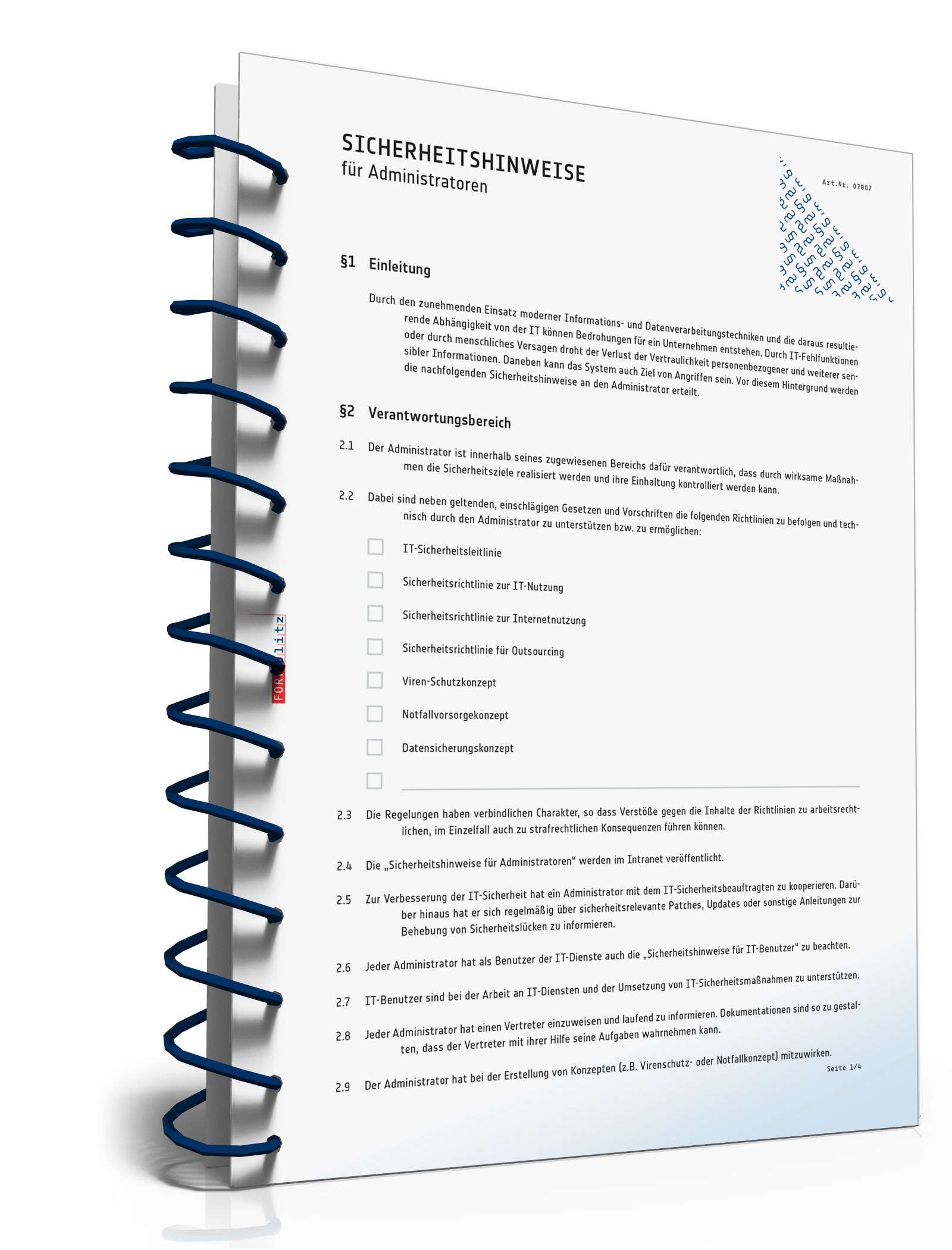 Sicherheitshinweise für Administratoren PDF. Seite: 2