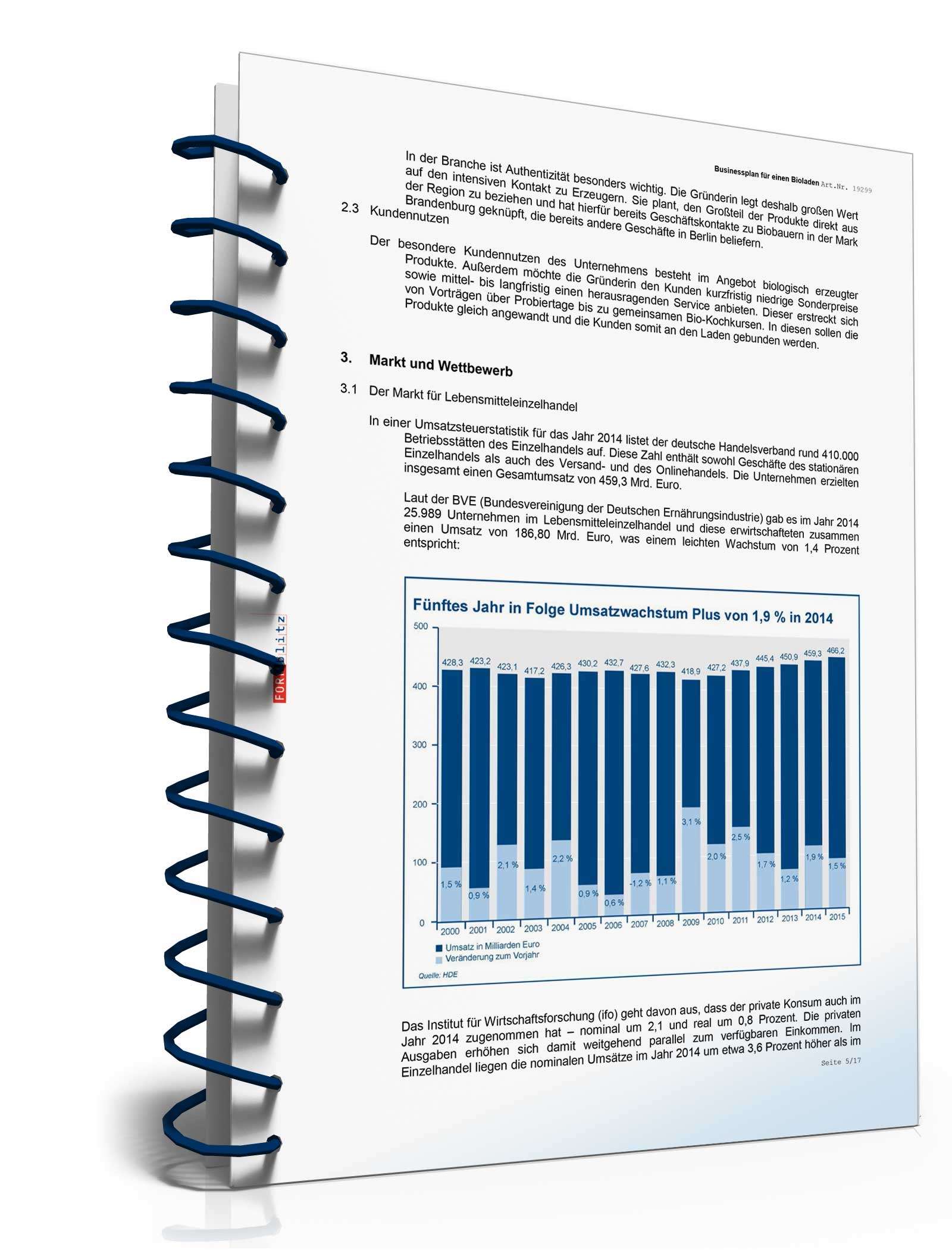 Businessplan Bioladen Excel. Seite: 8