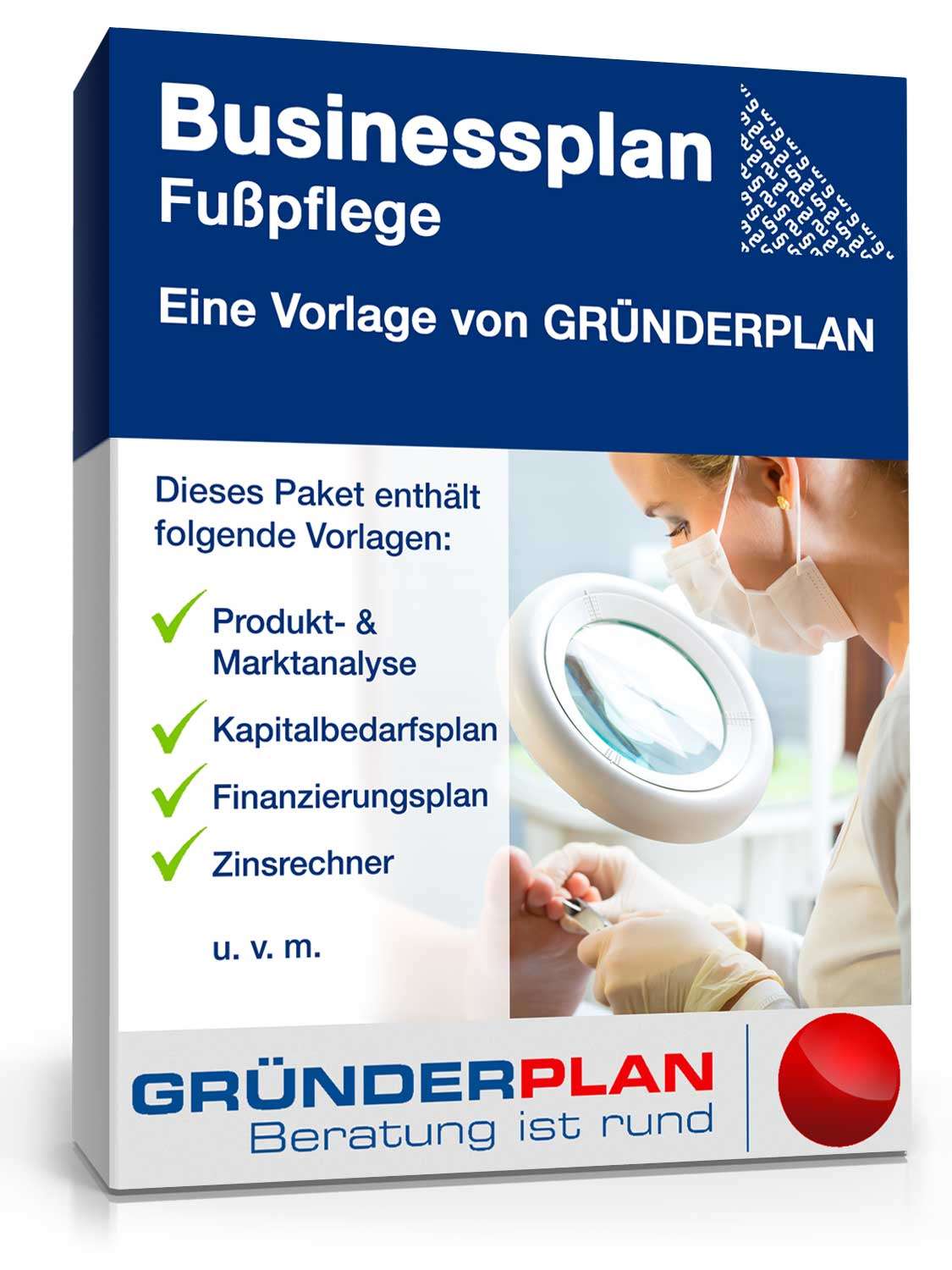 Businessplan Fußpflege von Gründerplan Excel