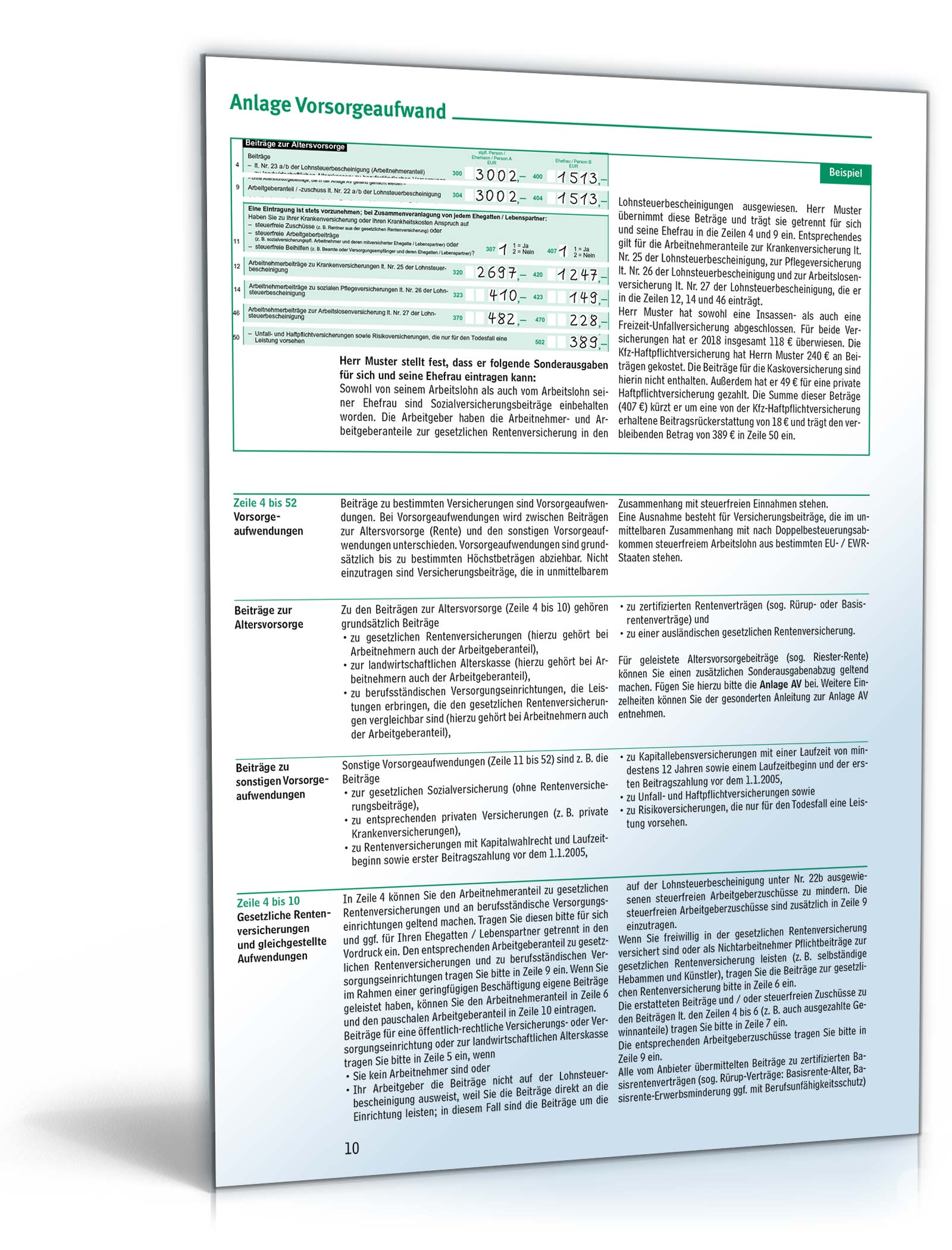 Anleitung zur Einkommensteuererklärung 2018 PDF. Seite: 2
