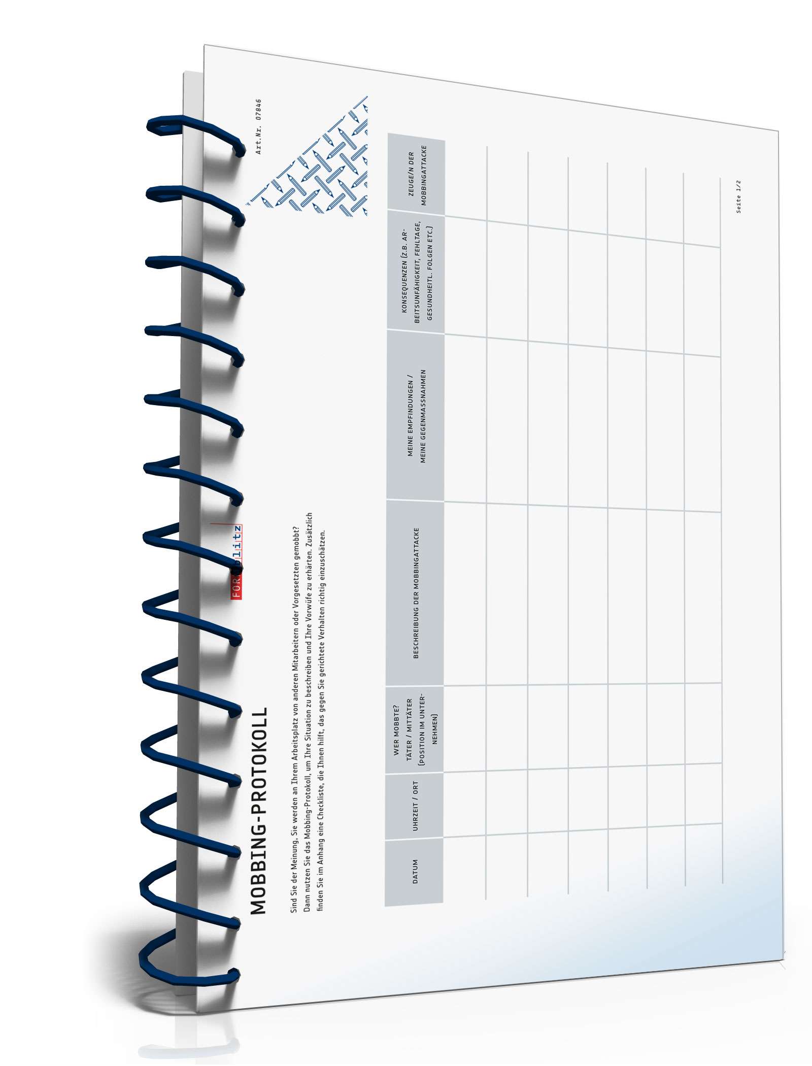 Mobbingprotokoll PDF