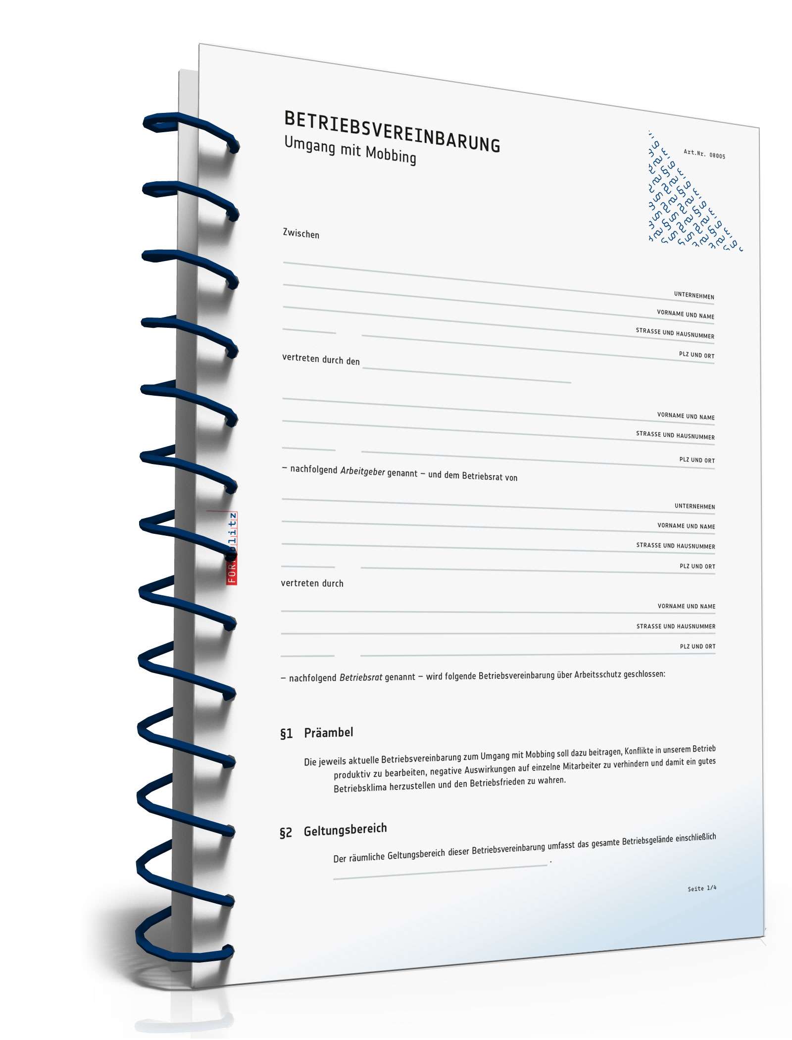 Betriebsvereinbarung Umgang Mobbing PDF. Seite: 2