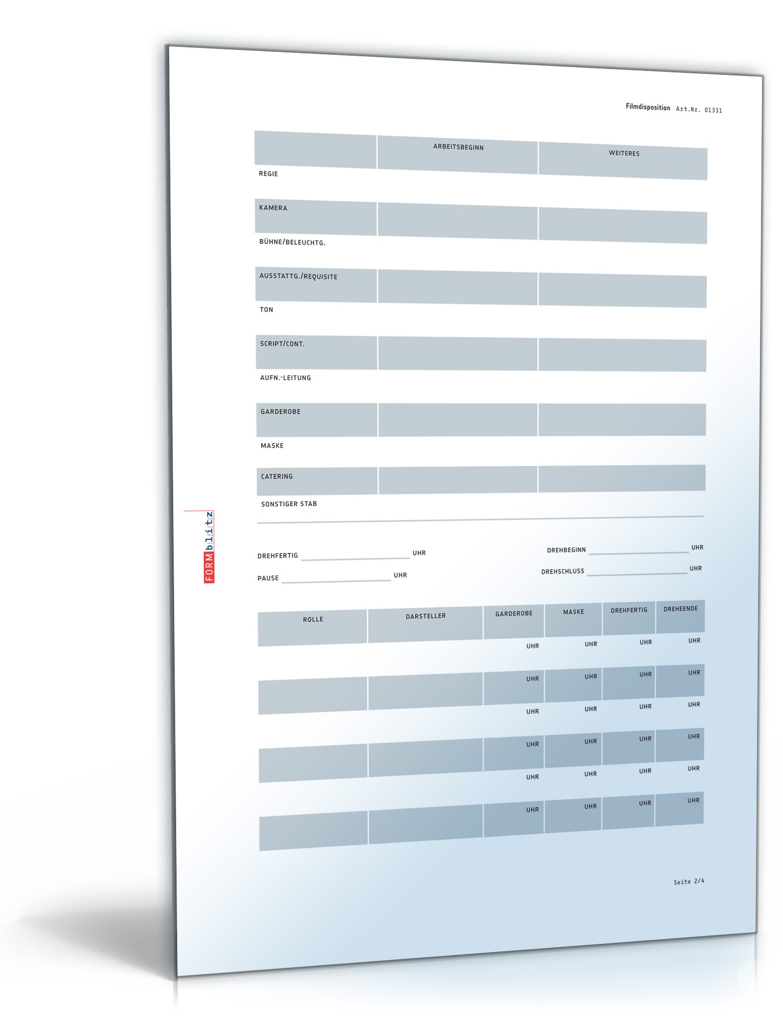 Filmdisposition PDF. Seite: 2