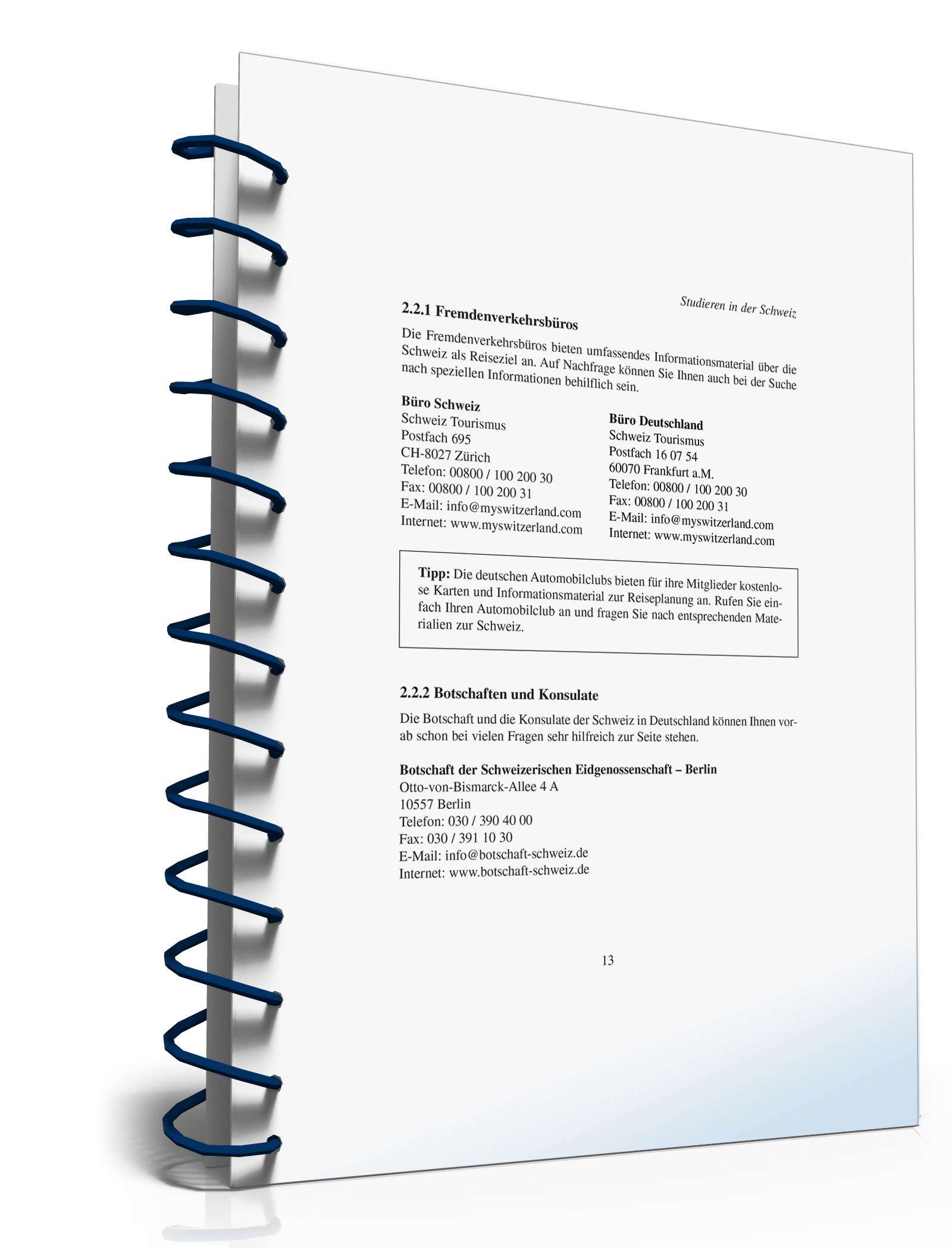 Studieren in der Schweiz PDF. Seite: 11