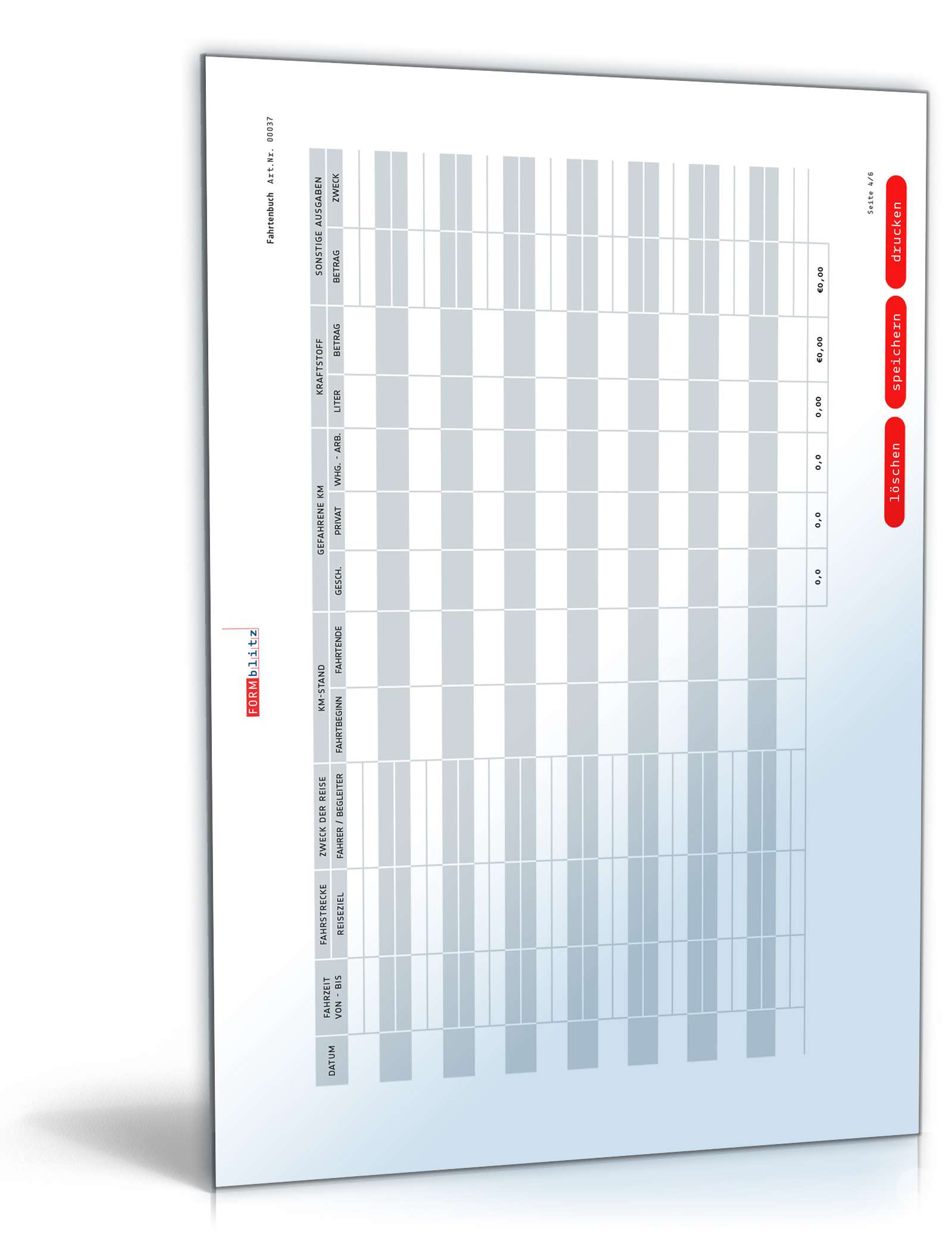 Fahrtenbuch PDF. Seite: 4