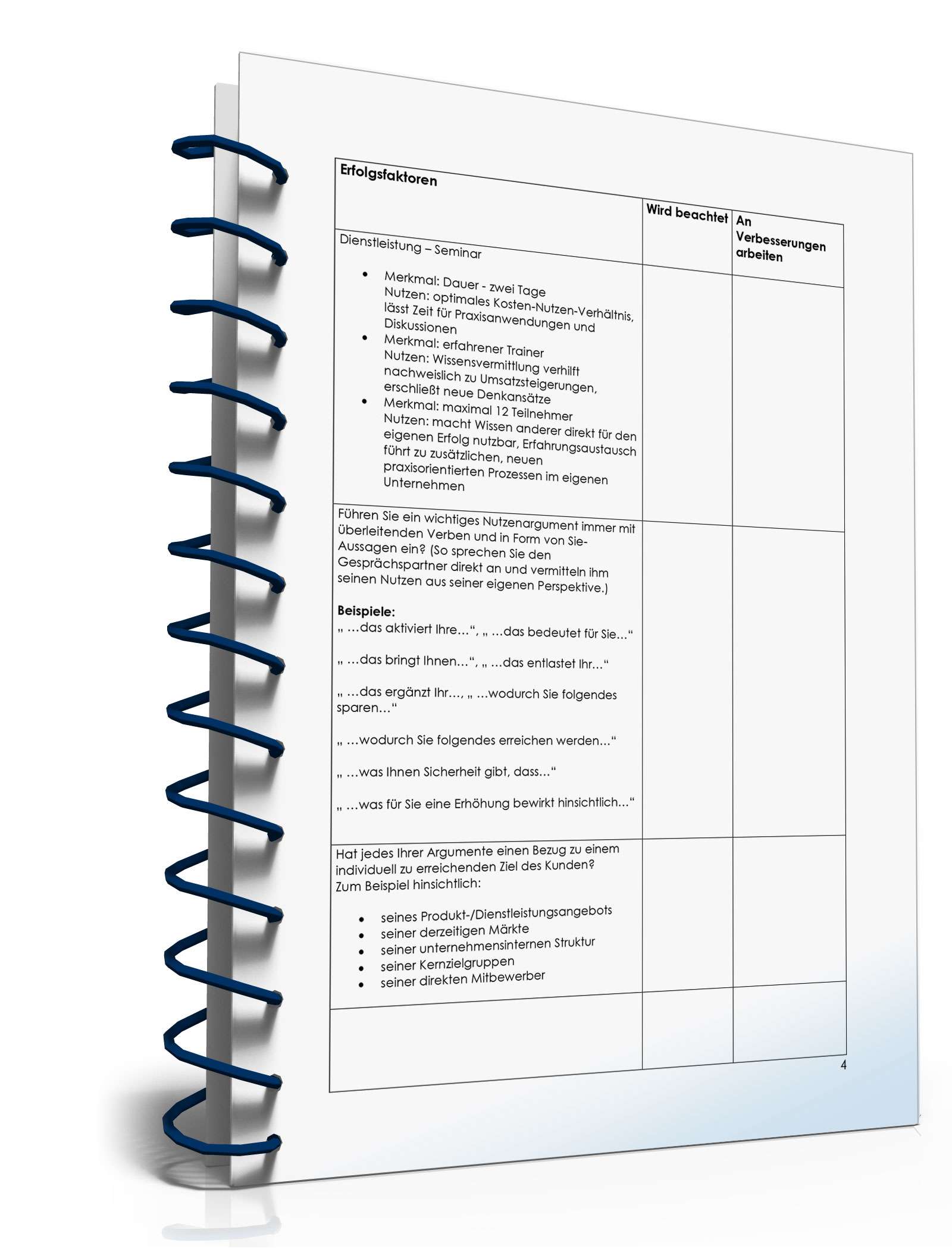 Checkliste Argumentation in der Präsentationsphase PDF. Seite: 4
