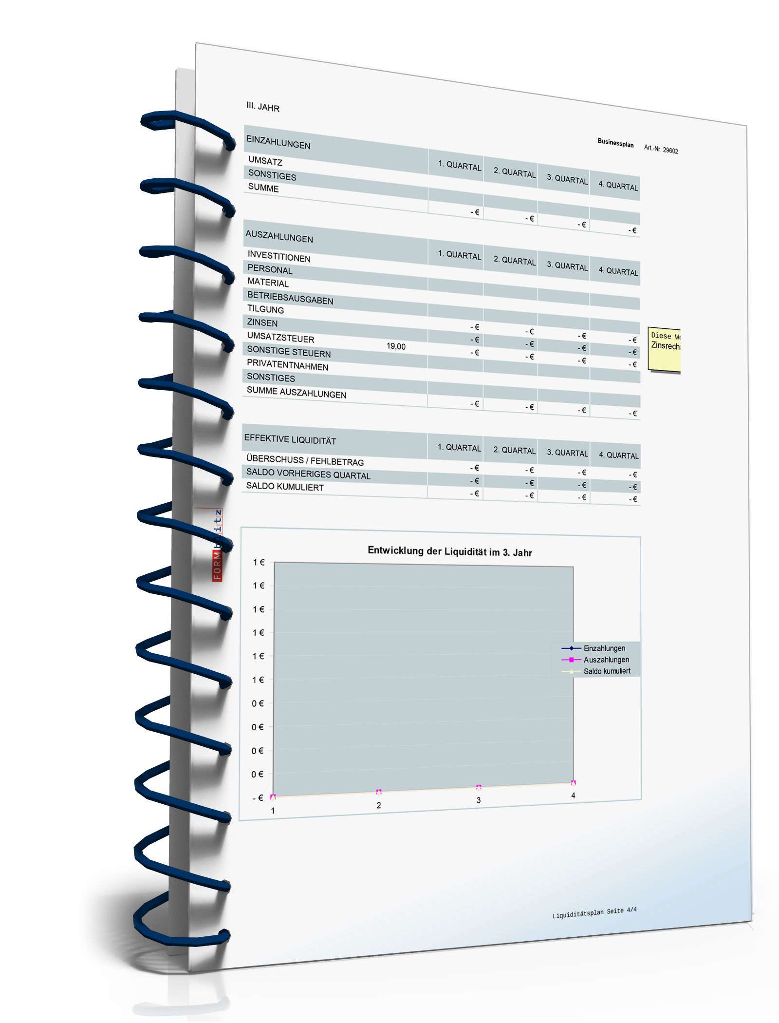 Businessplan Handwerk Excel. Seite: 26