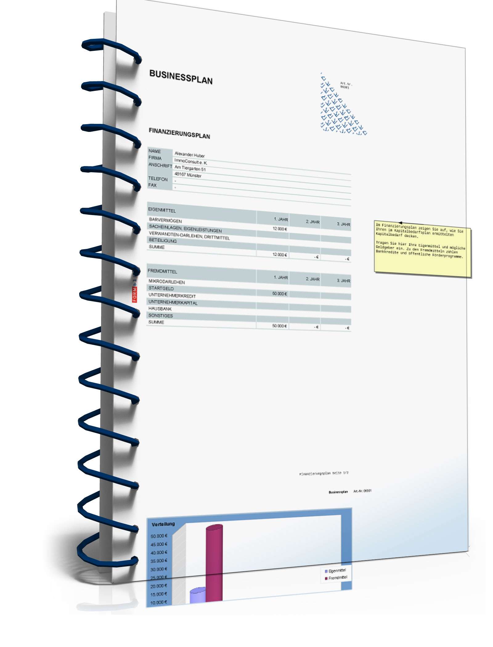 Businessplan Immobilienmaklerbüro Excel. Seite: 15