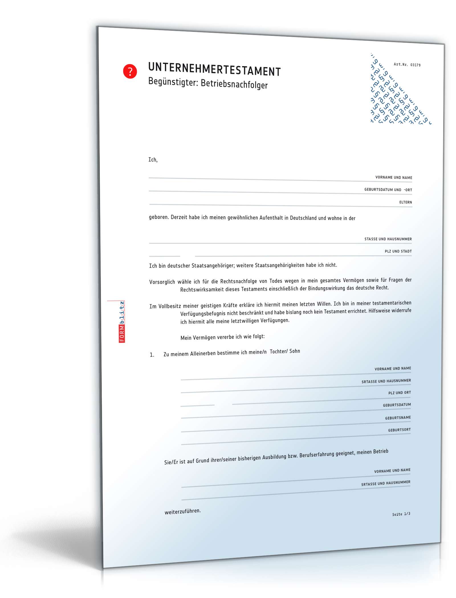 Unternehmertestament PDF