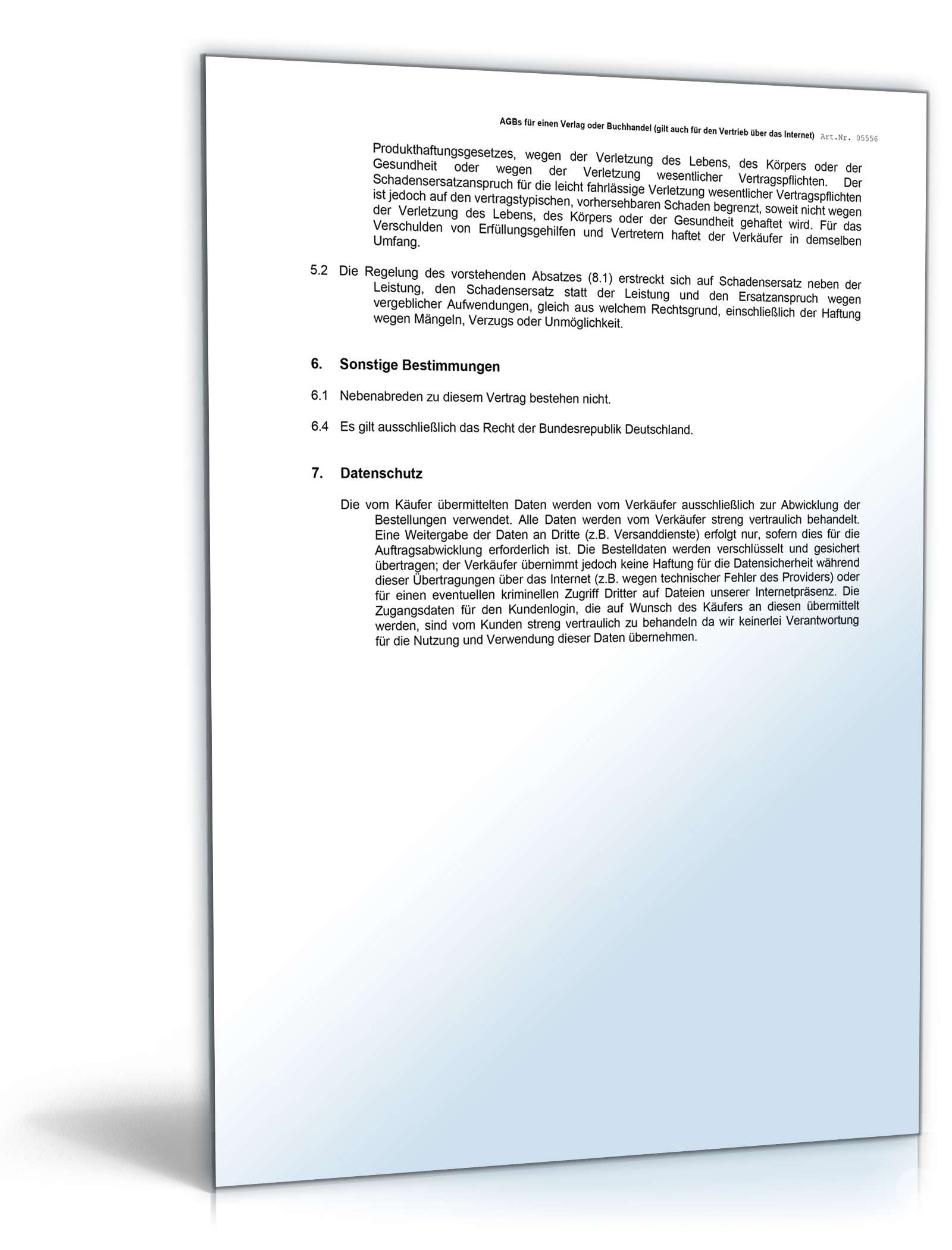 AGB Buchhandel Word. Seite: 3
