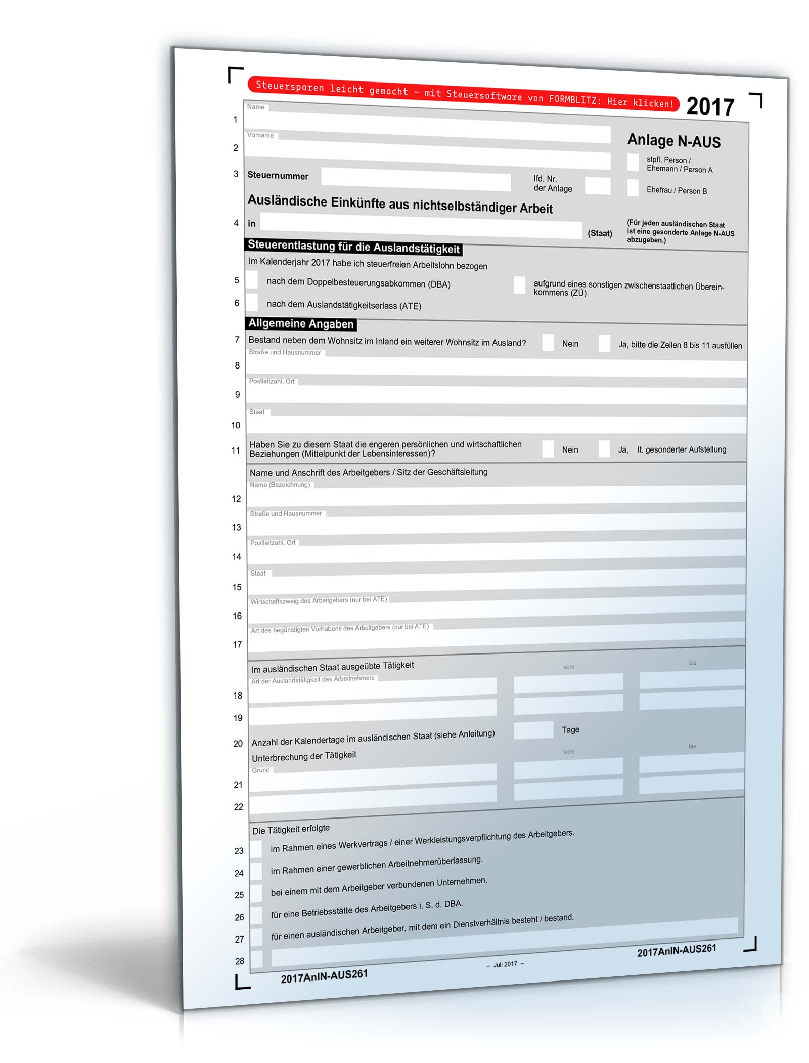 Anlage N-AUS 2017 PDF