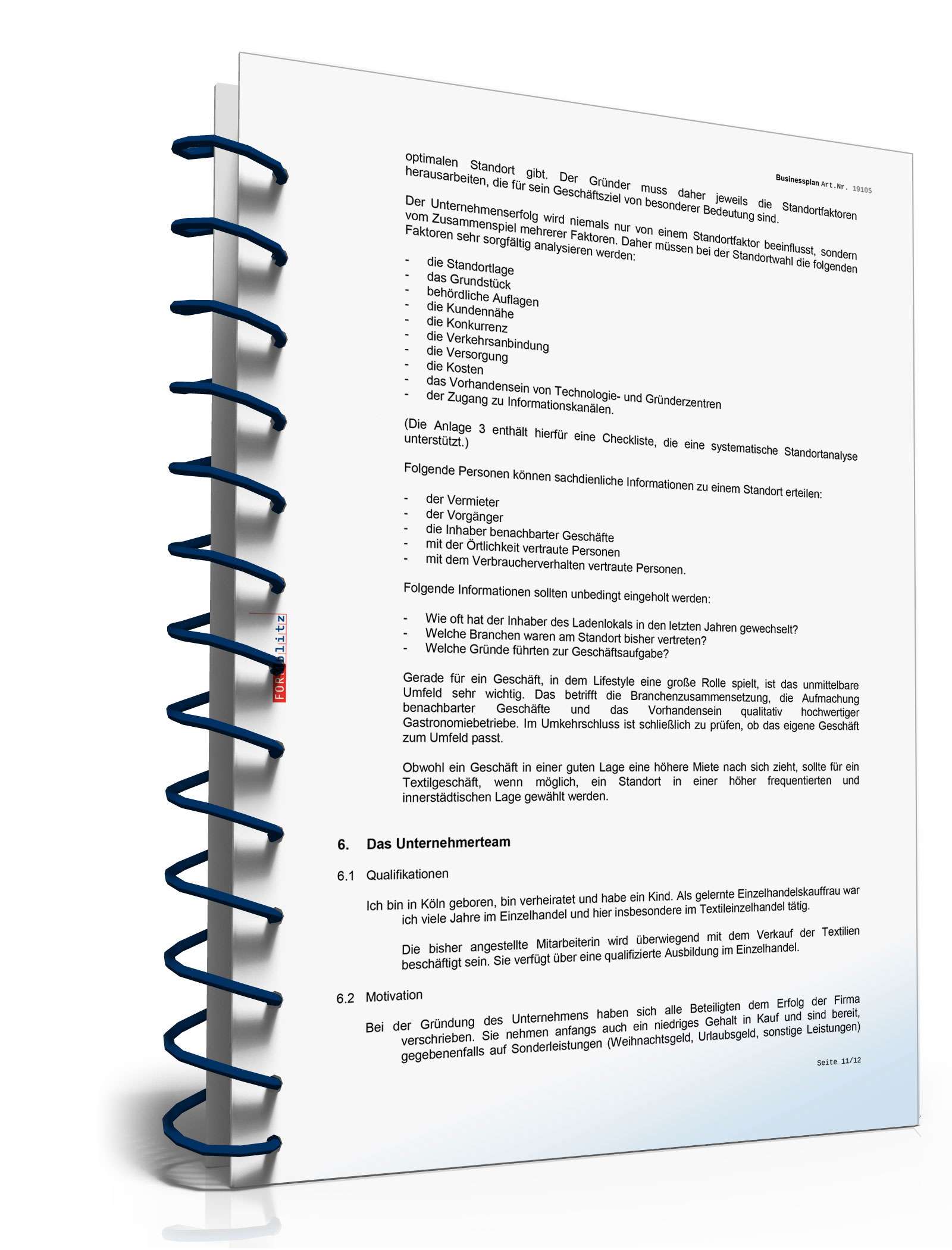 Businessplan Second-Hand-Laden Excel. Seite: 14