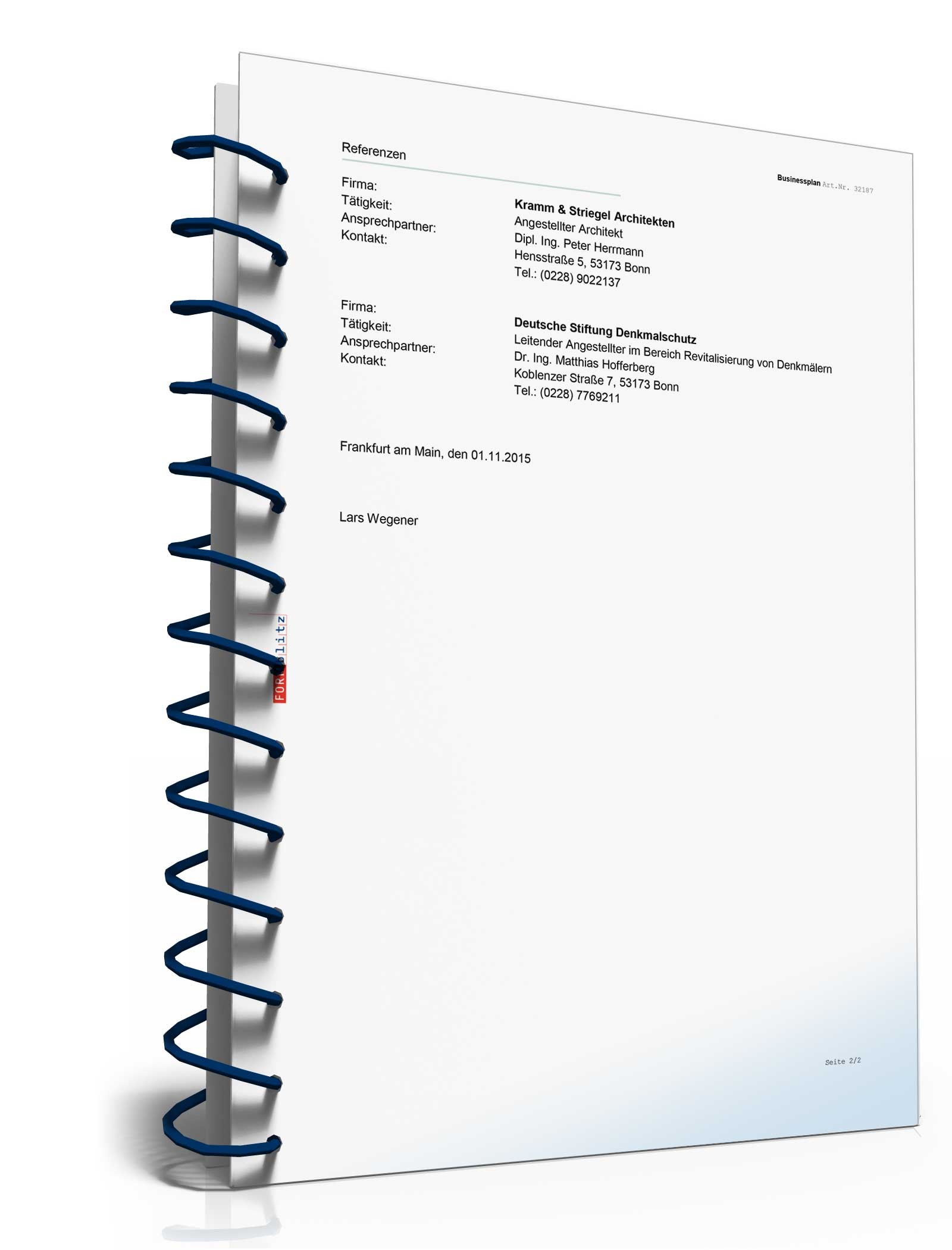 Businessplan Architekturbüro Excel. Seite: 18