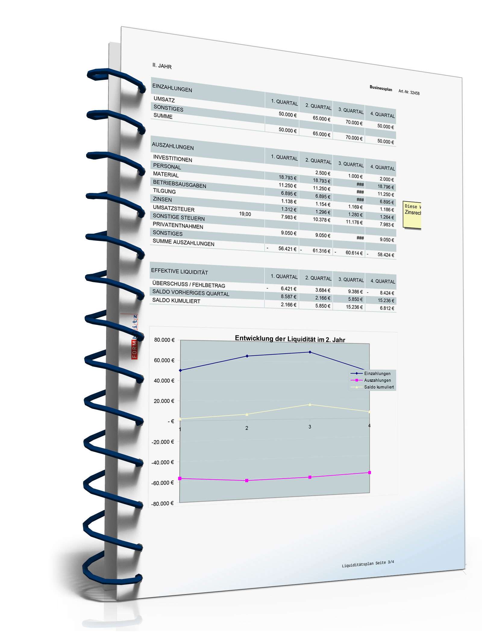Businessplan Fliesenleger Excel. Seite: 25