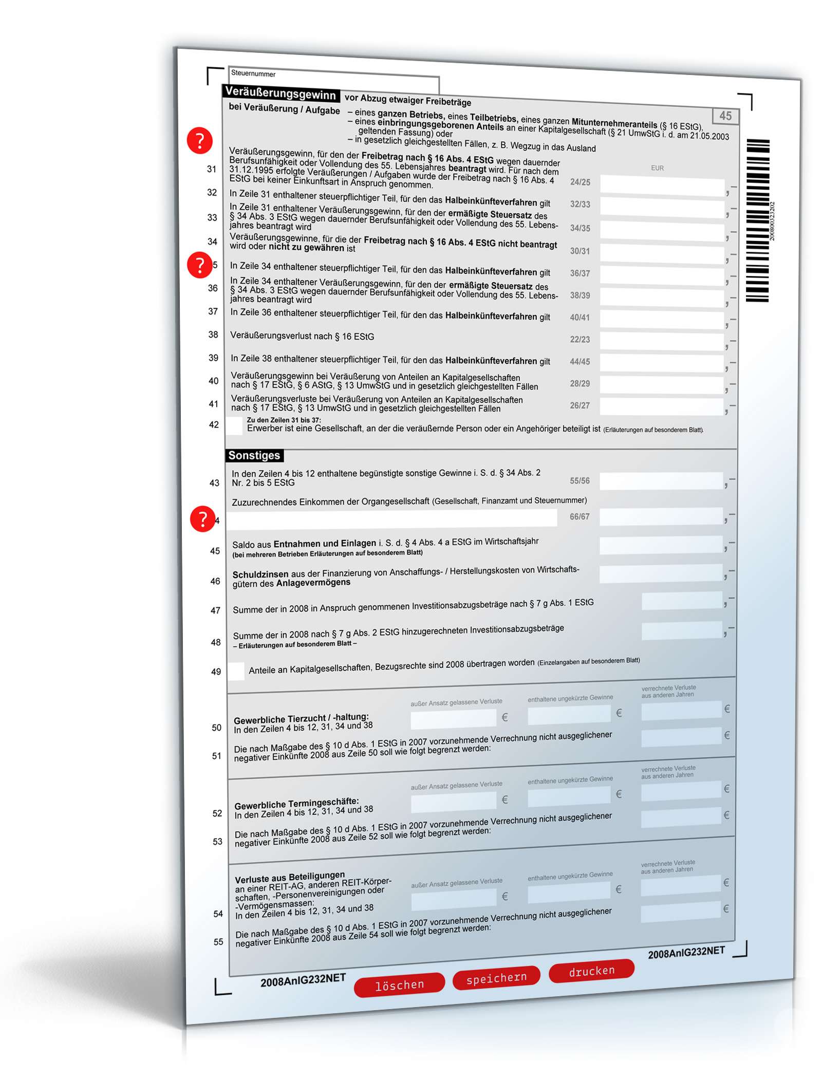 Anlage G 2008 PDF. Seite: 2