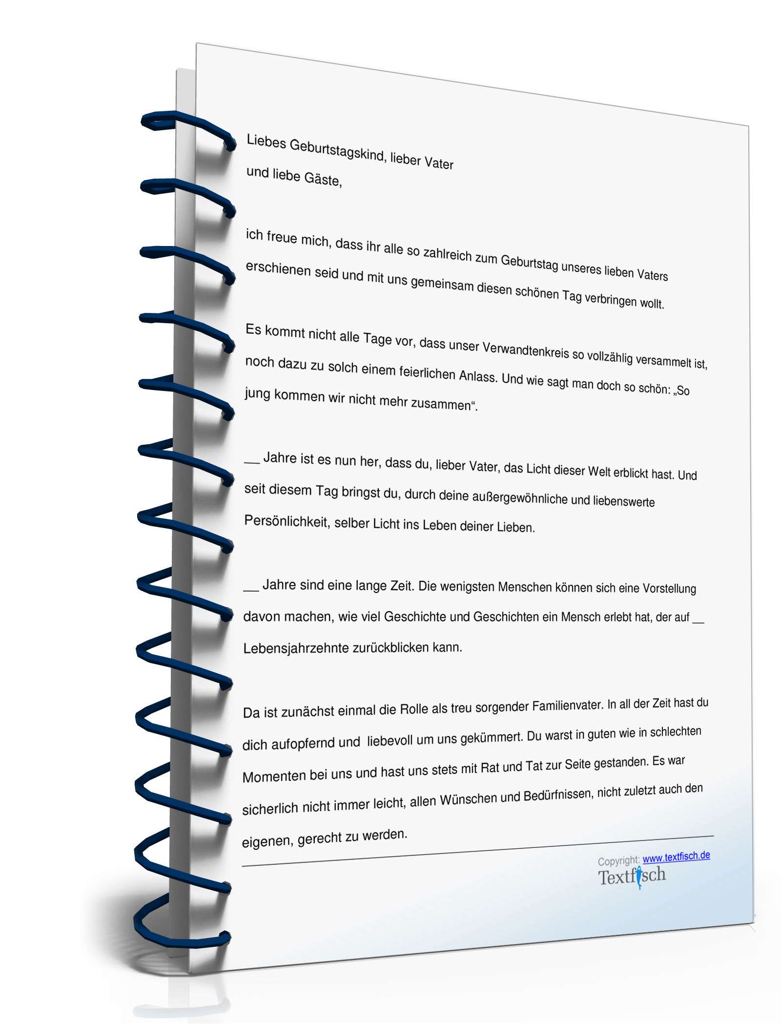 Geburtstagsrede an den Vater PDF. Seite: 2