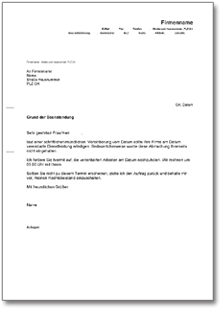 Beanstandung Handwerksfirma Word