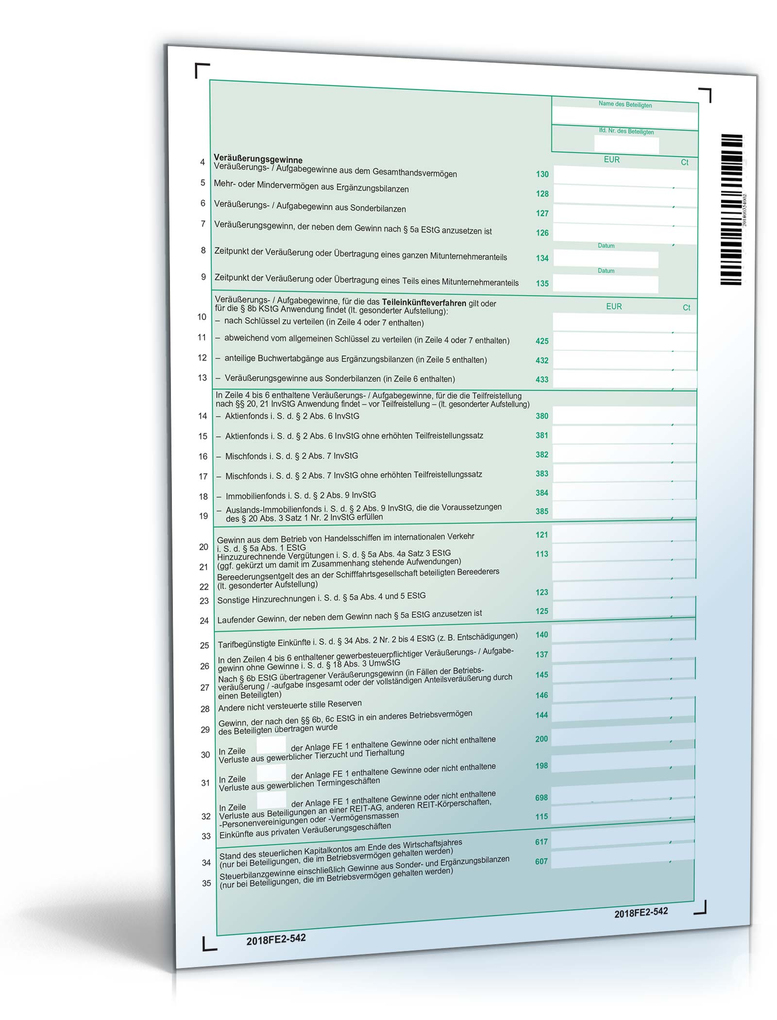 Anlage FE 2 2018 PDF. Seite: 2