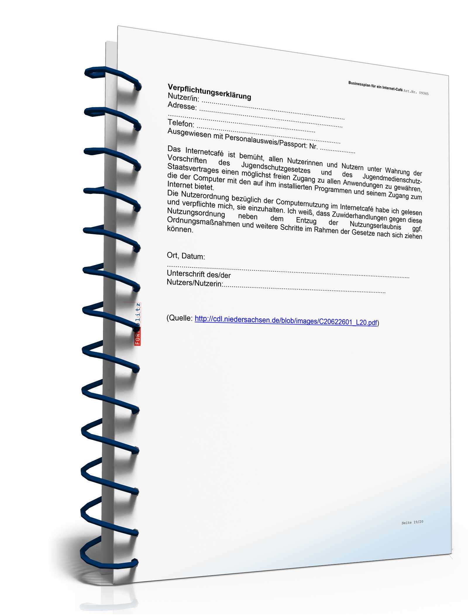 Businessplan Internetcafé Excel. Seite: 27