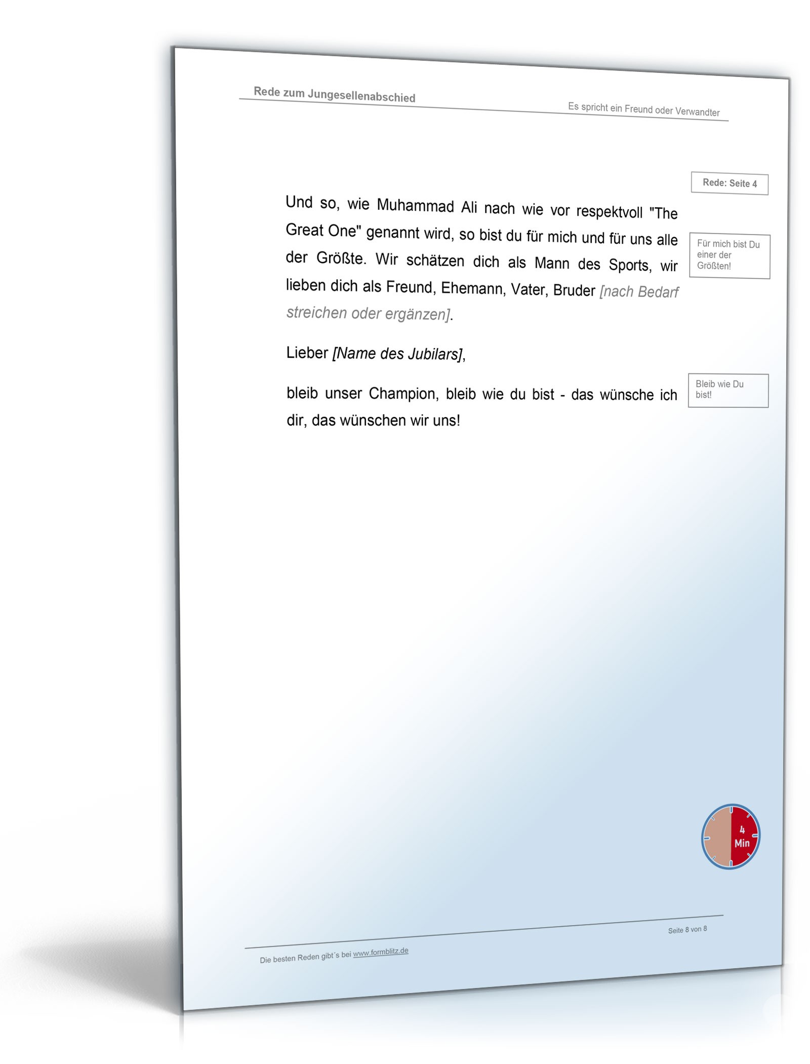 Musterrede zum 50. Geburtstag  Excel. Seite: 7