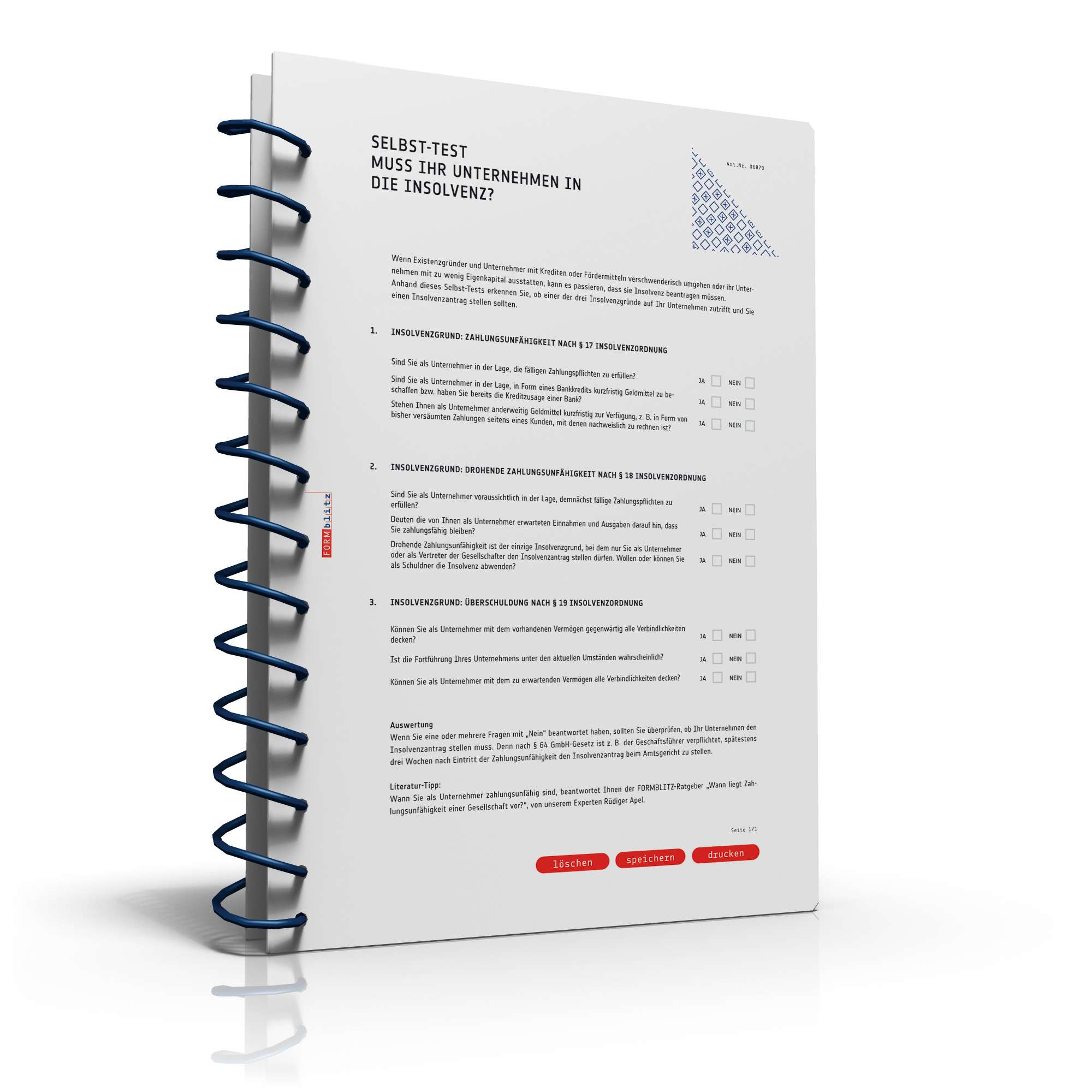 Checkliste Insolvenz Unternehmen  PDF. Seite: 2