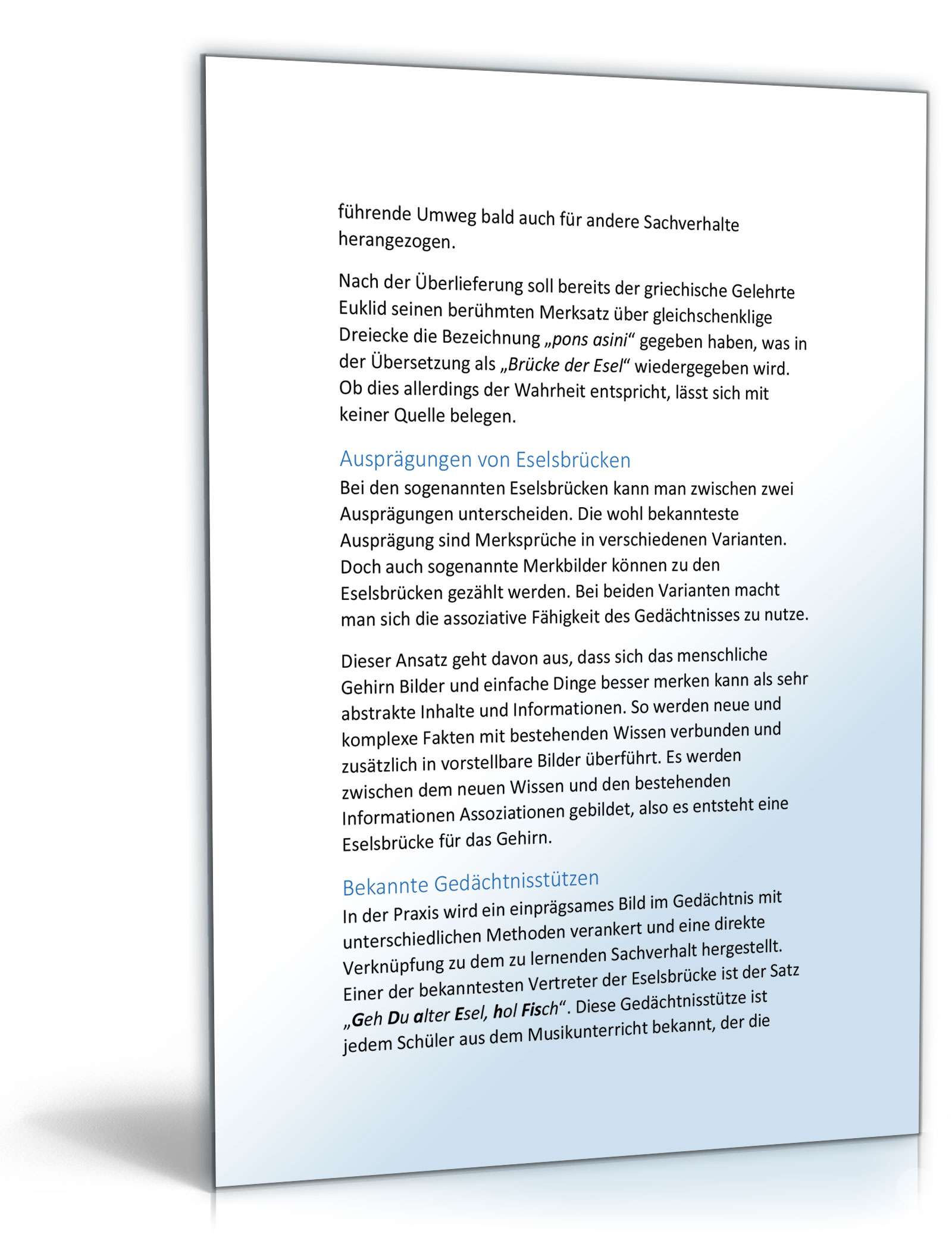 Vokabel Lernen mit Eselsbrücken Excel. Seite: 18