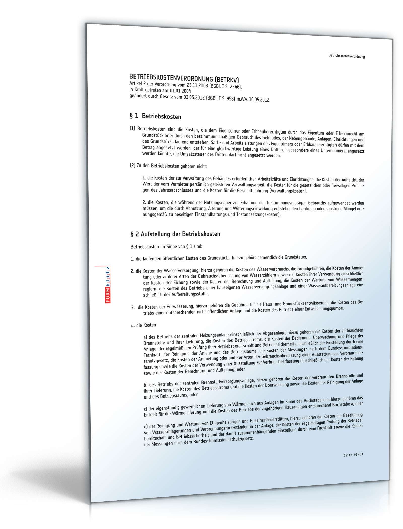 Grüner Mietvertrag für Gewerbe PDF. Seite: 18