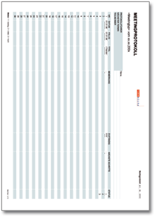 Protokoll Meetings und Konferenzen Excel