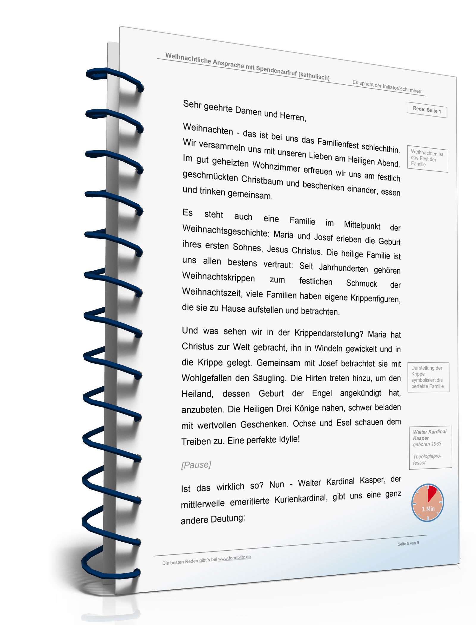 Katholische Weihnachtsansprache mit Spendenaufruf Word. Seite: 5