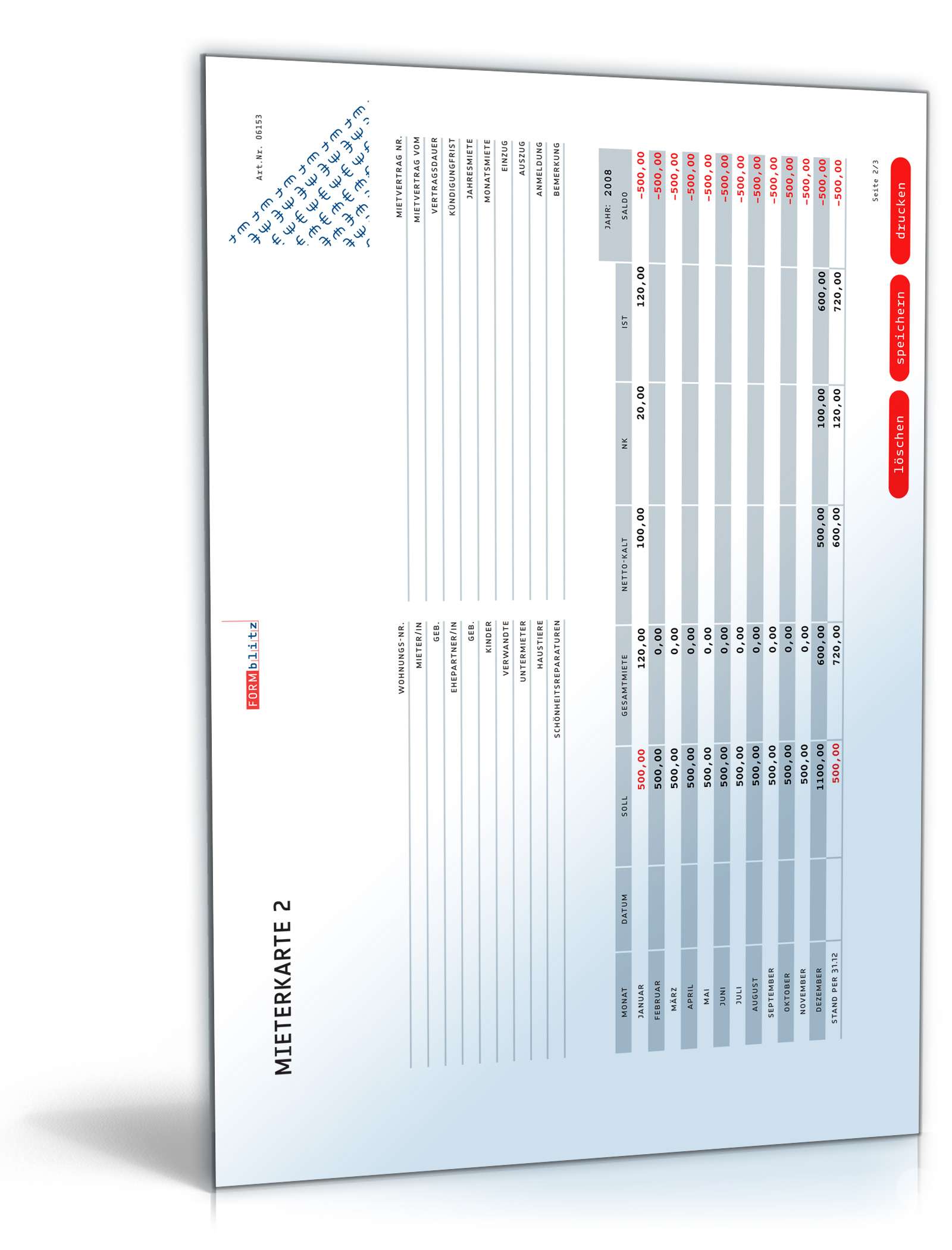 Mieterkarte PDF. Seite: 2