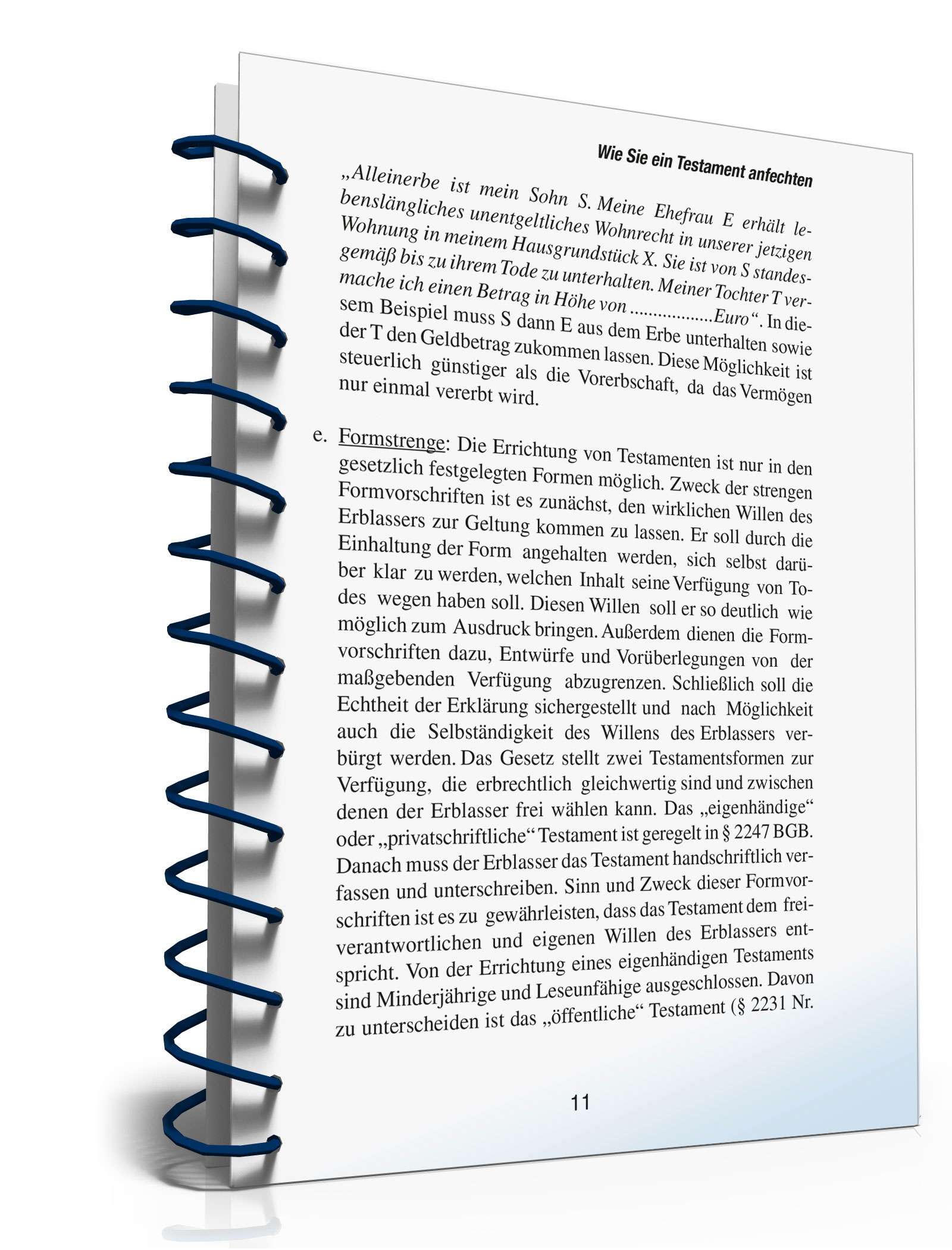 Ratgeber Anfechtung Testament PDF. Seite: 11