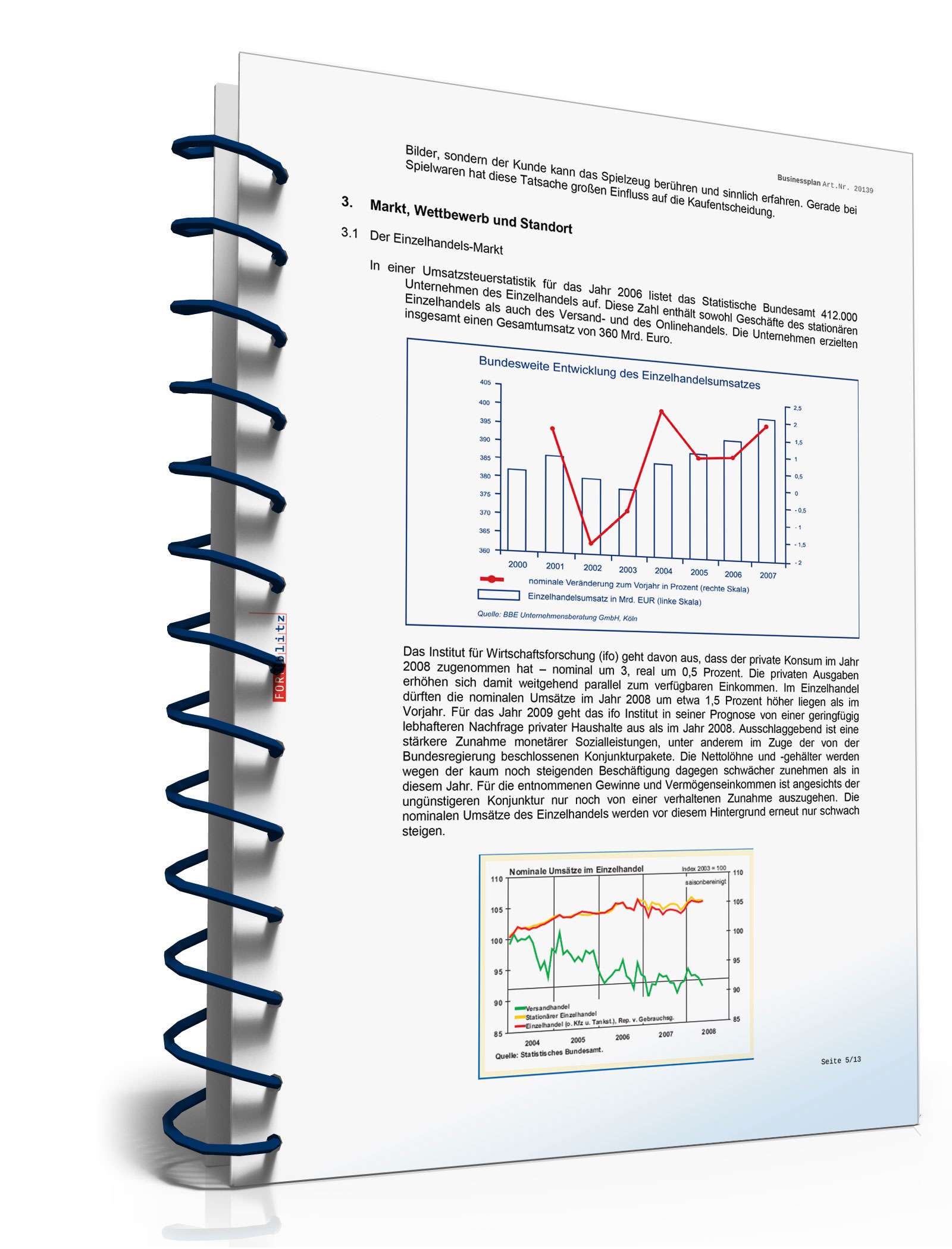 Businessplan Spielwarenhandel Excel. Seite: 8