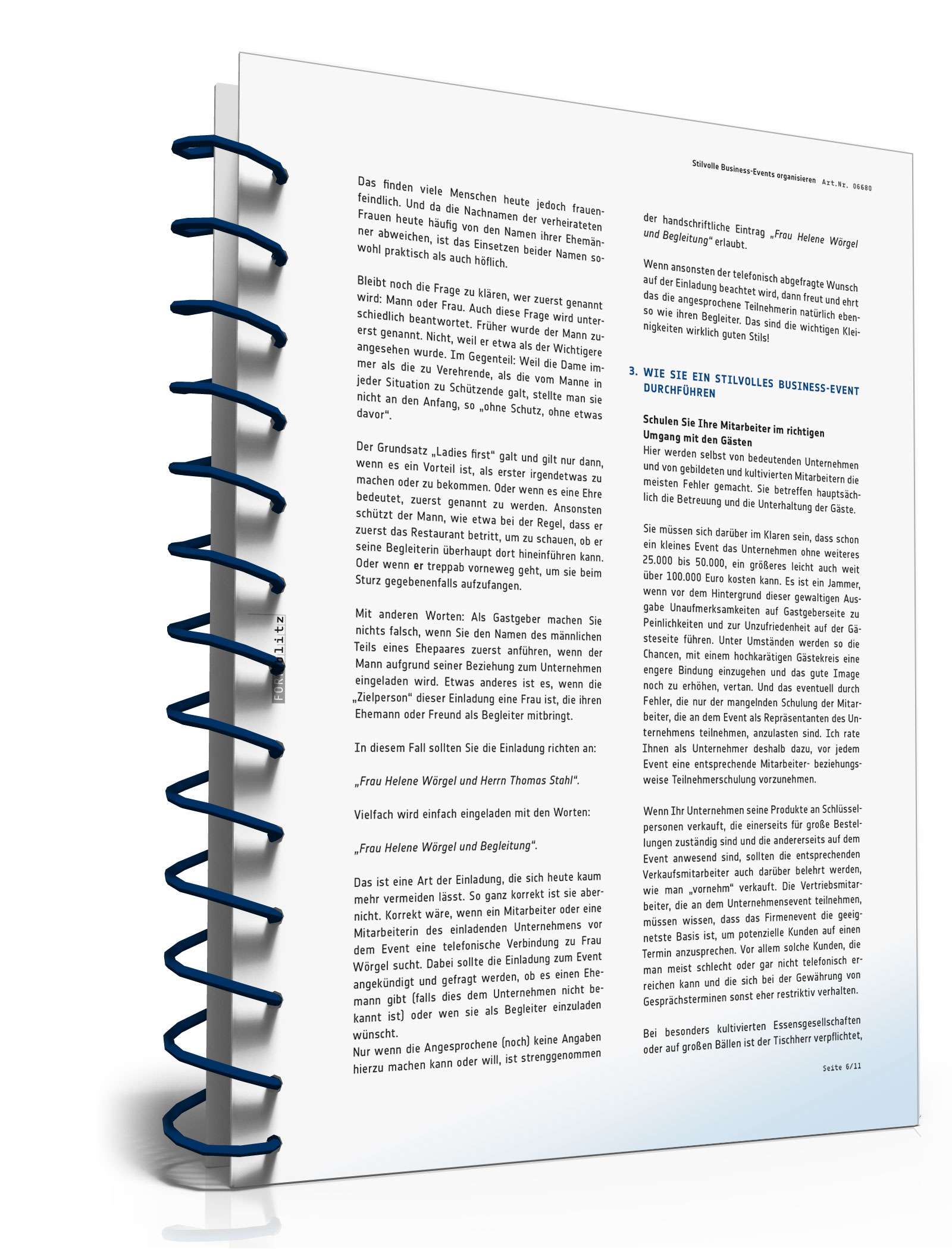 Ratgeber Organisation Business-Event  PDF. Seite: 7