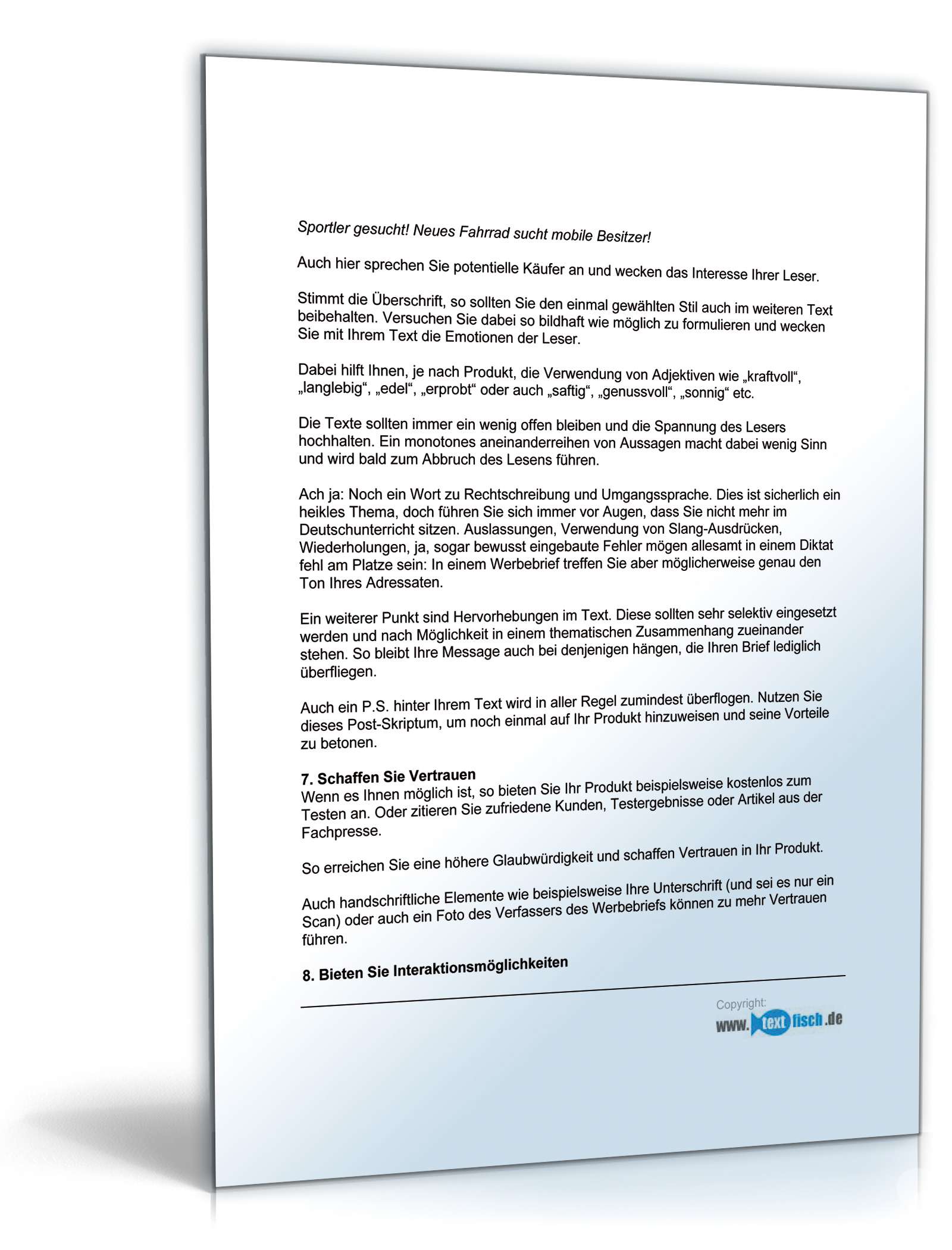 Begleitbrief zum Werbebrief Unternehmensberatung PDF. Seite: 5