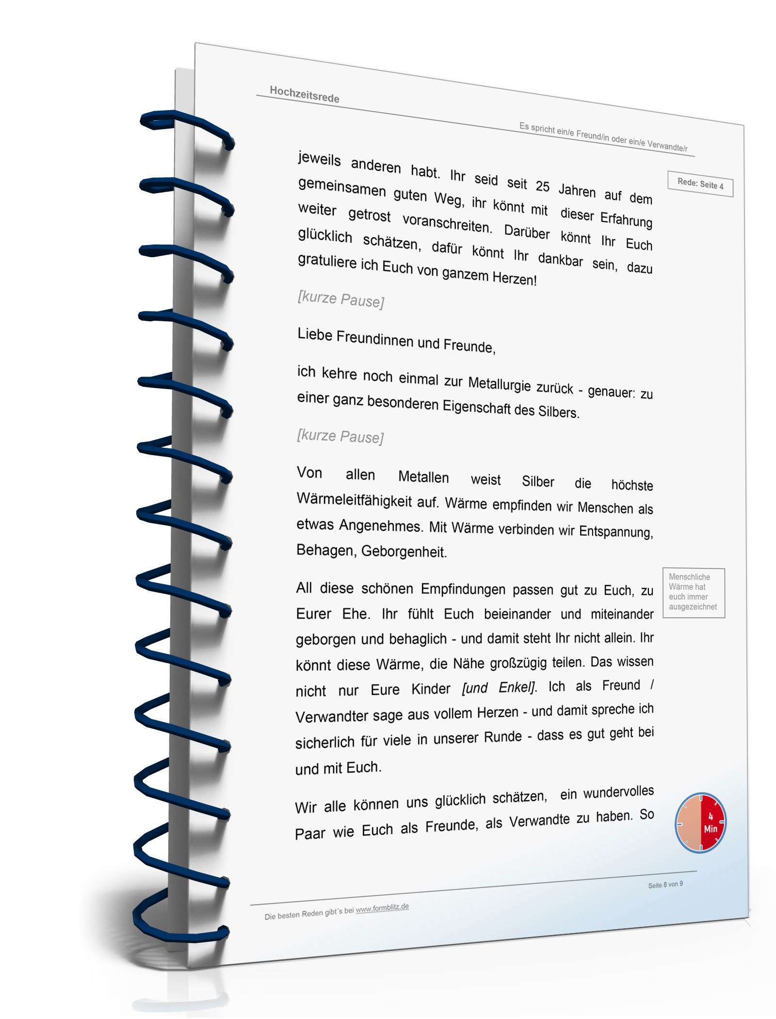 Rede Silberne Hochzeit Word. Seite: 8