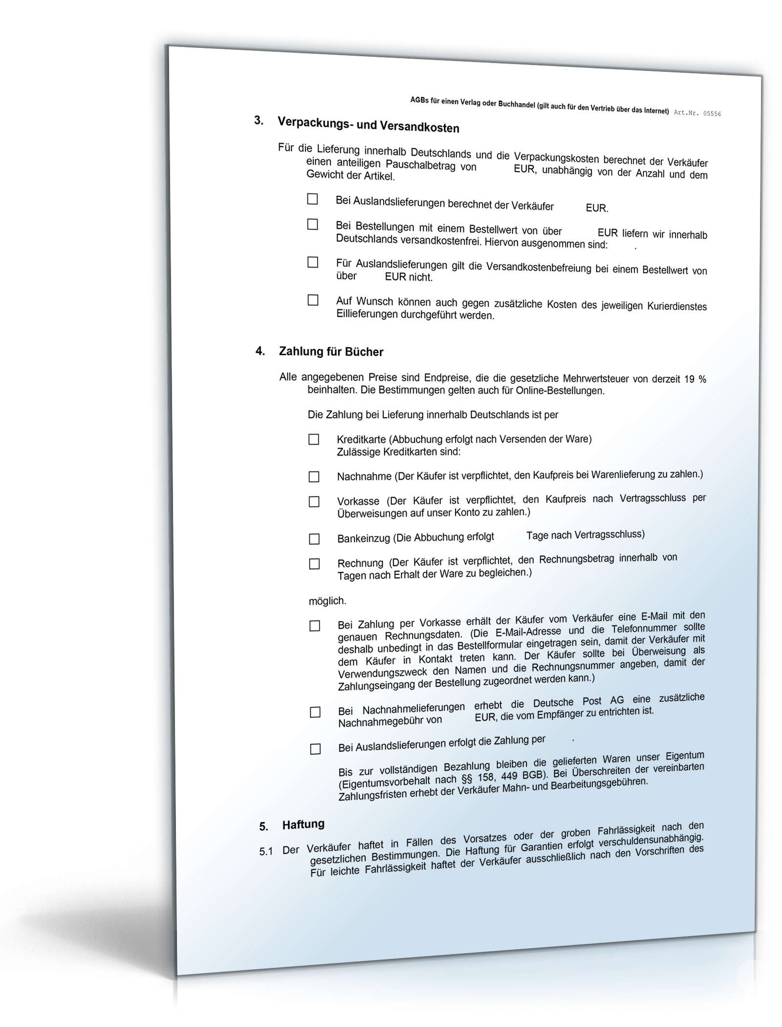 AGB Buchhandel Word. Seite: 2