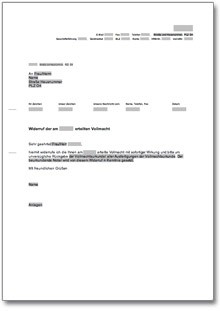 Widerruf Vollmacht Word