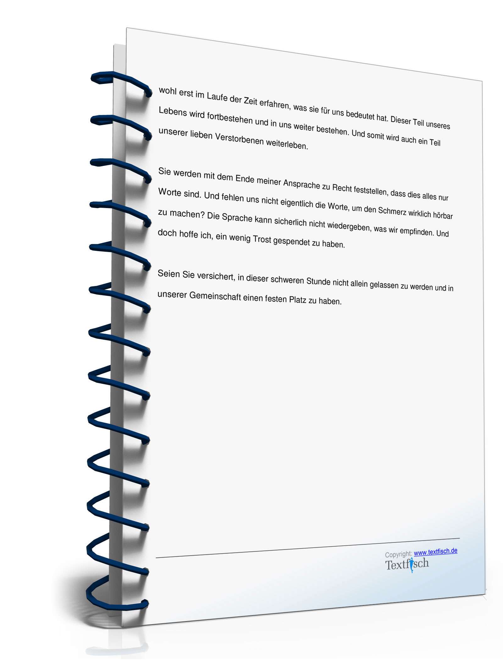 Trauerrede für Verstorbene durch Bestatter PDF. Seite: 3