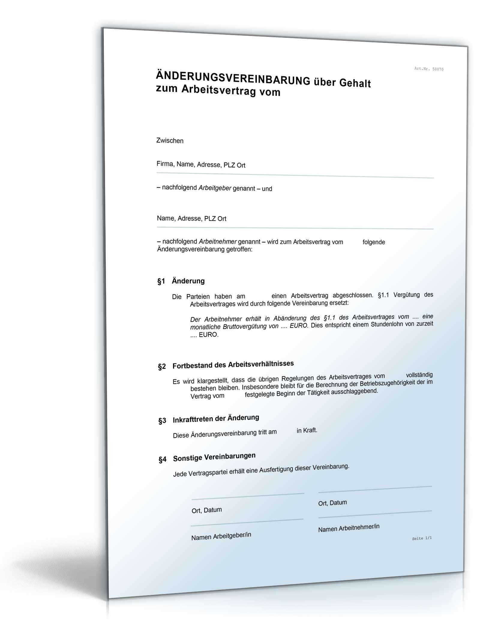 Vereinbarung Gehaltserhöhung Word. Seite: 2