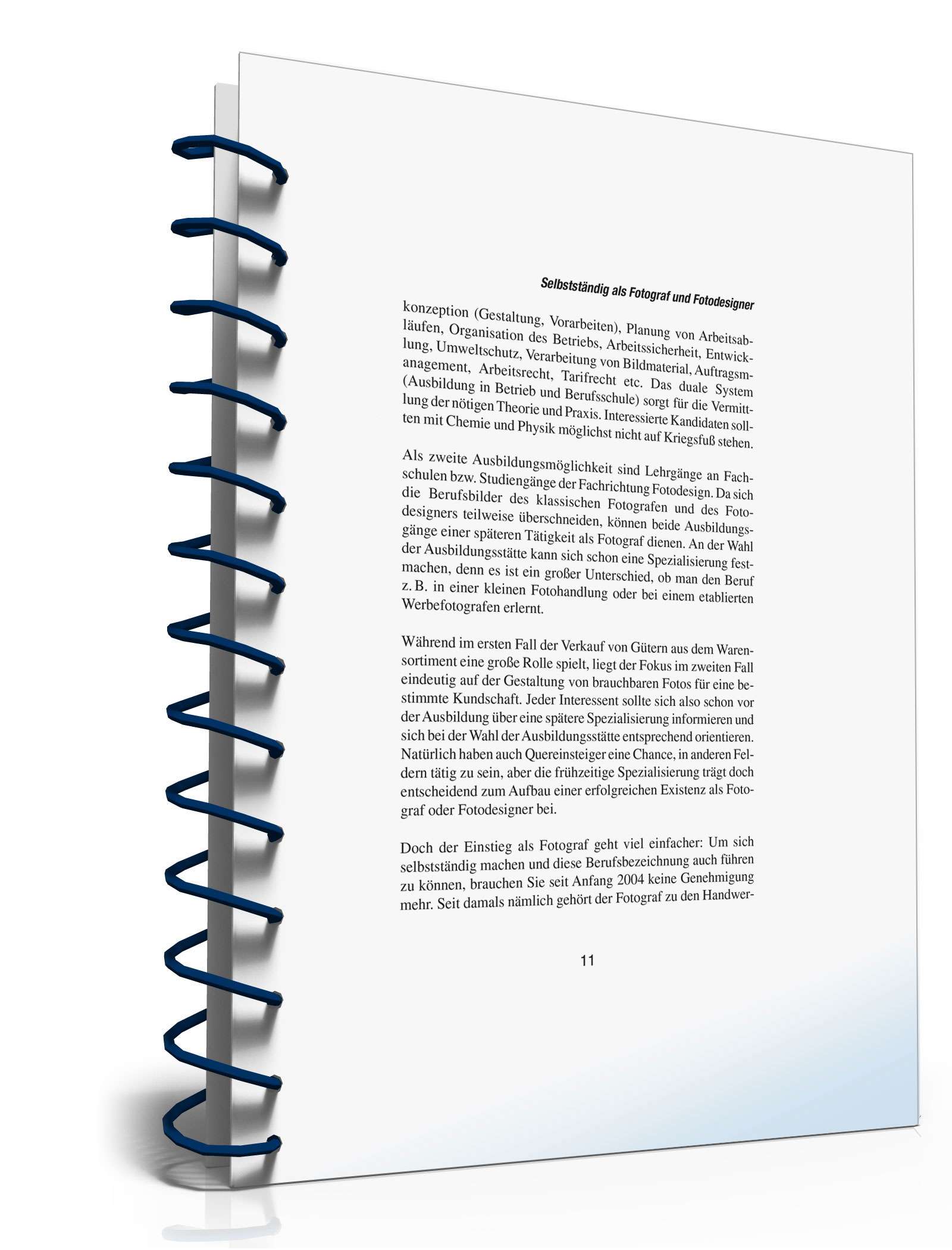 Selbstständig als Fotograf und Fotodesigner PDF. Seite: 11