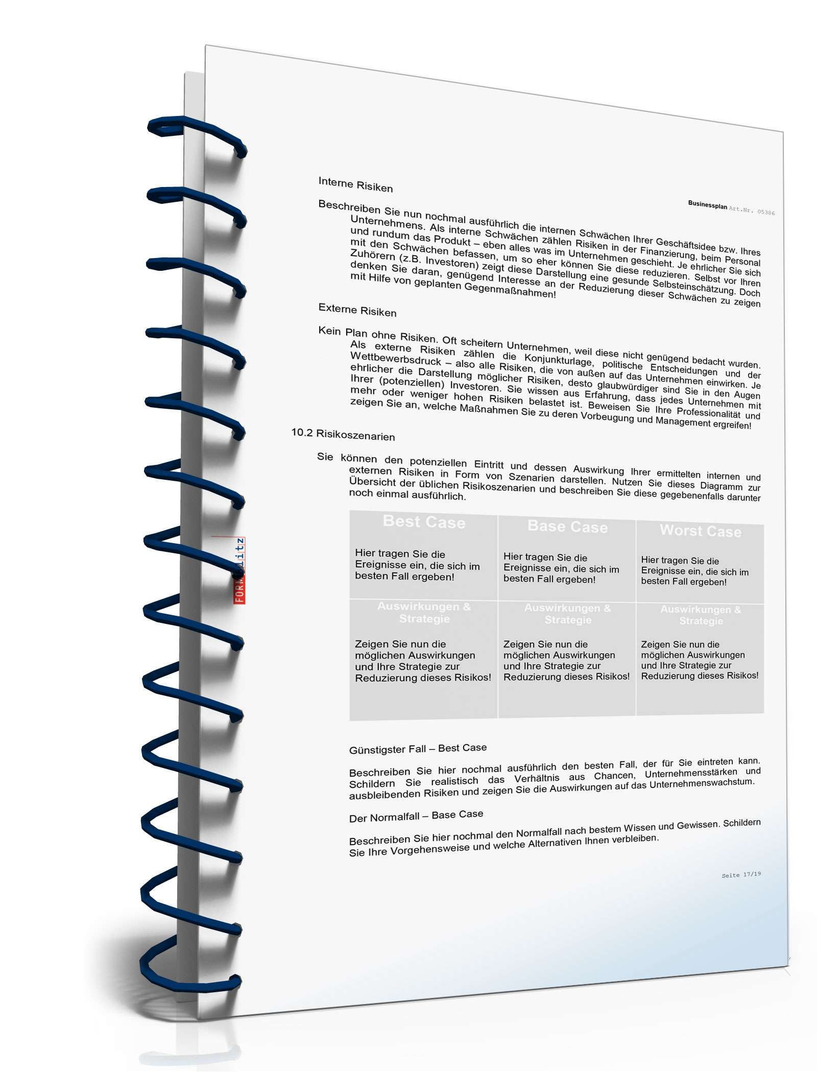 Businessplan Online-Shop Excel. Seite: 15