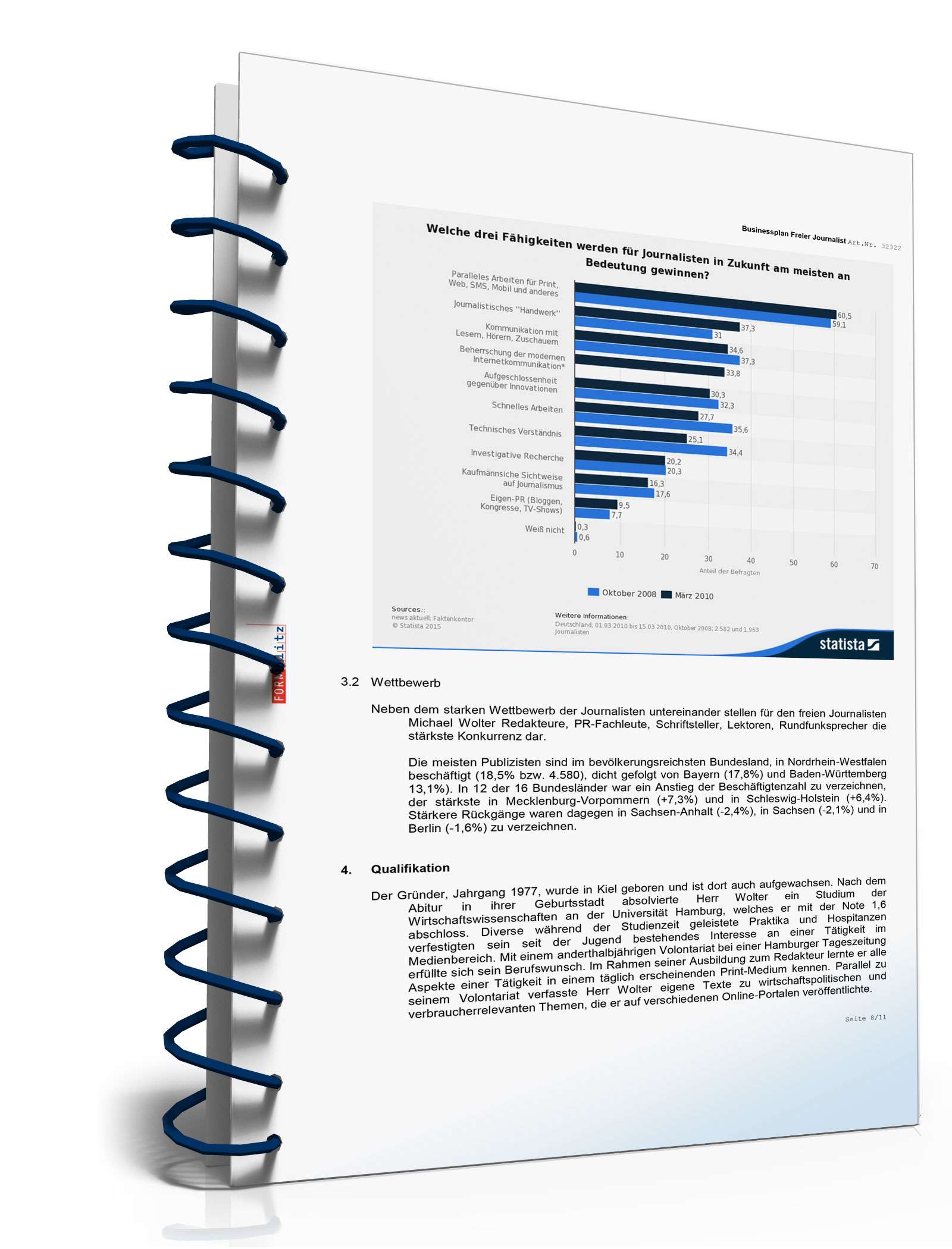 Businessplan Freier Journalist Excel. Seite: 6