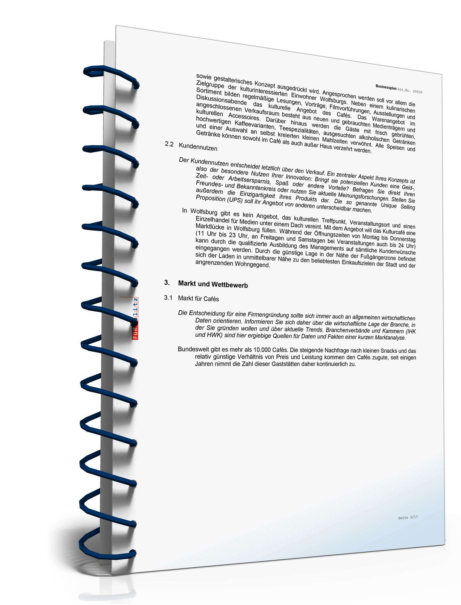 Businessplan Kulturcafé Excel. Seite: 8