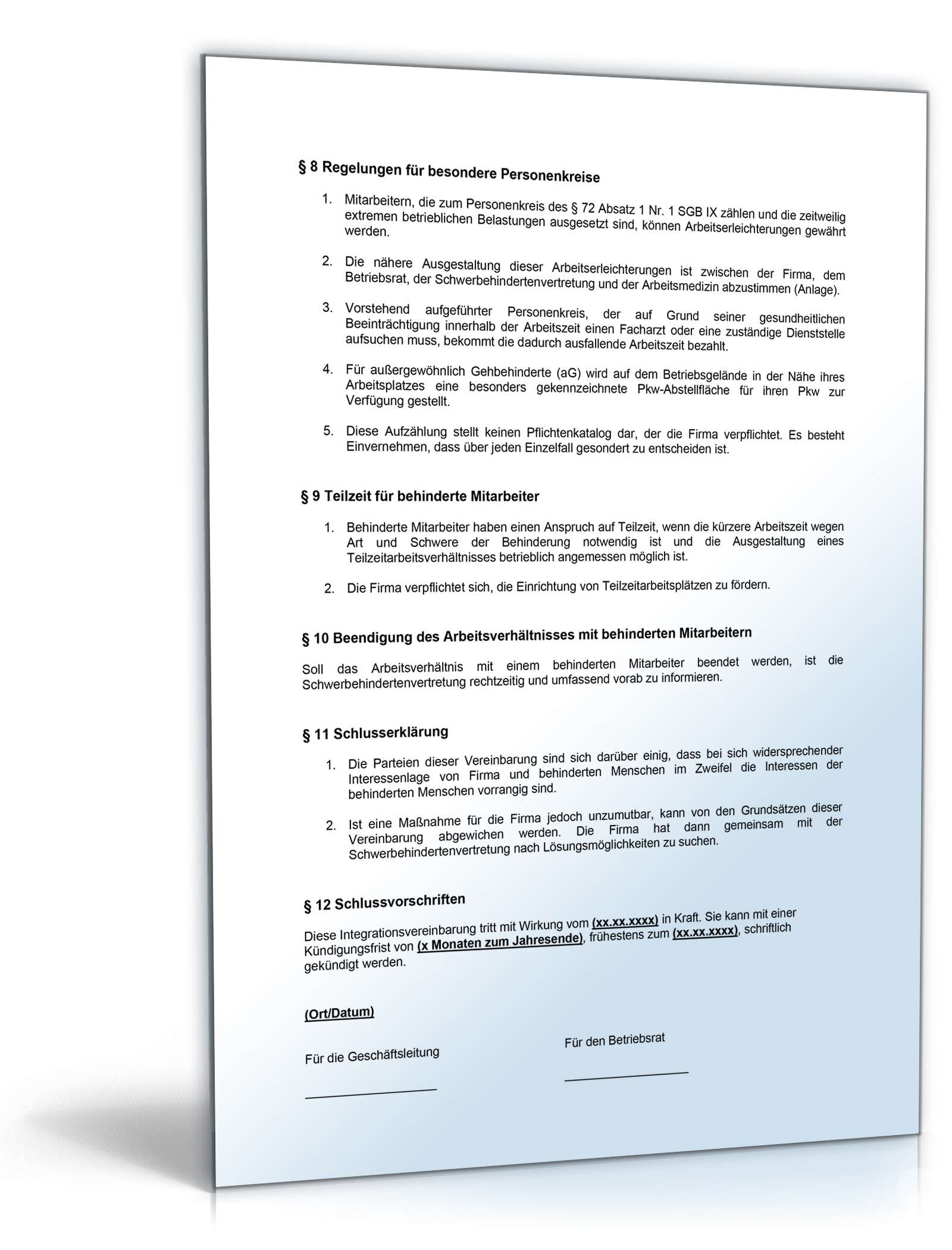 Betriebsvereinbarung Integration PDF. Seite: 3