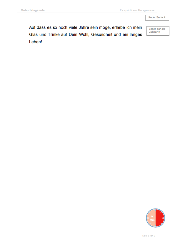 Musterrede 70. Geburtstag  Excel. Seite: 3